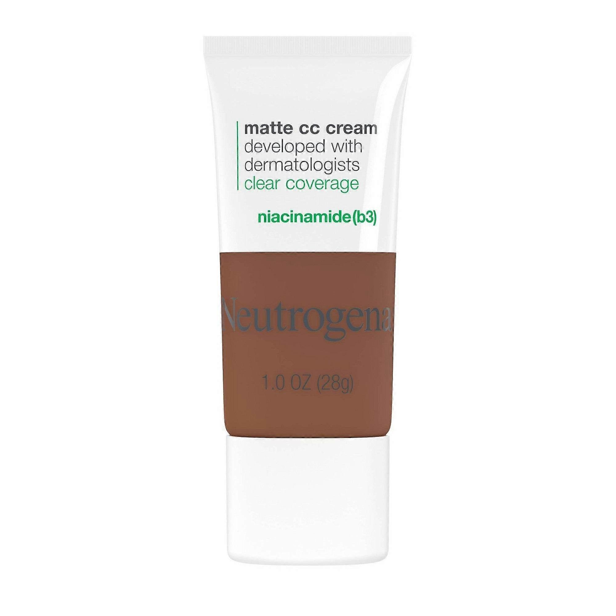 Neutrogena Clear Coverage Cc Cream, Cinnamon 9.0, Deep, 1 Oz