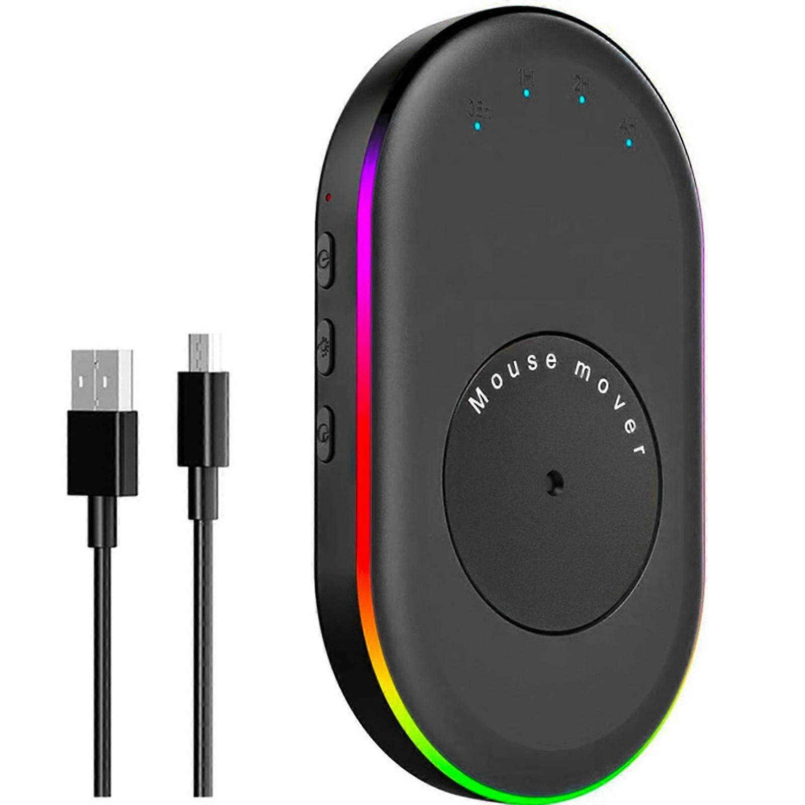 Mouse Jigglers Undetectable Mouse Movers Wireless Mouse Button Simulate Mouse Mouse Shakers for Computer Laptop  Black