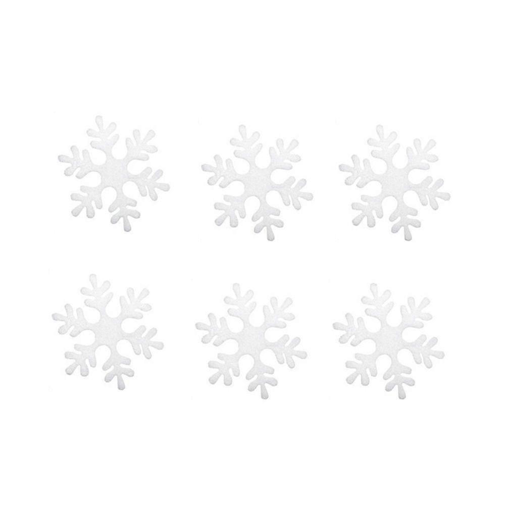 6Pcs Large Foam Snowflake Fake Christmas Snowflakes Ornaments Window