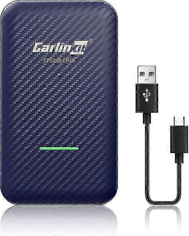 Carlinkit 4.0 langaton Carplay Android Auto Adapter 2022 päivitetty yhteensopiva sisäänrakennettu langallinen Carplay Carplay -autopistoke ja toisto, saatavana Android-puhelimiin ja