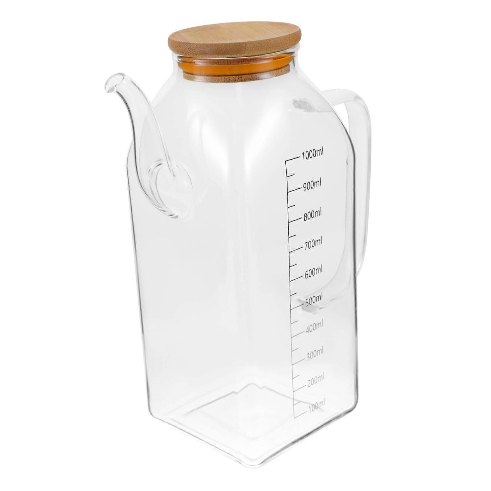 Glass Olive Oil Dispenser Bottle with Spout for Precise NoDrip Pouring and Airtight Freshness Seal