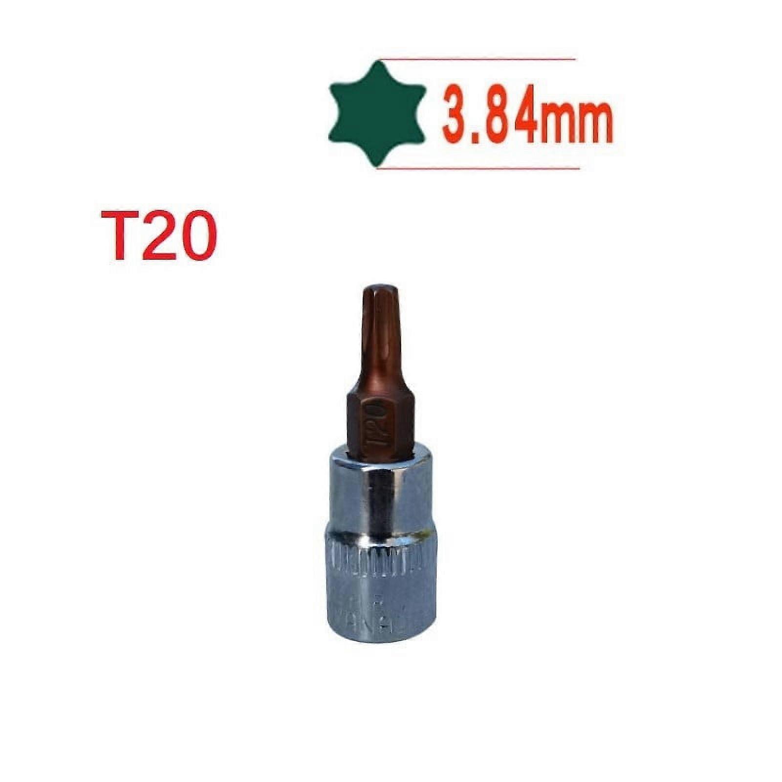 1Pc Hex Torx Screwdriver Bit 1/4 Inch Drive Socket Hand Tools T8-T40