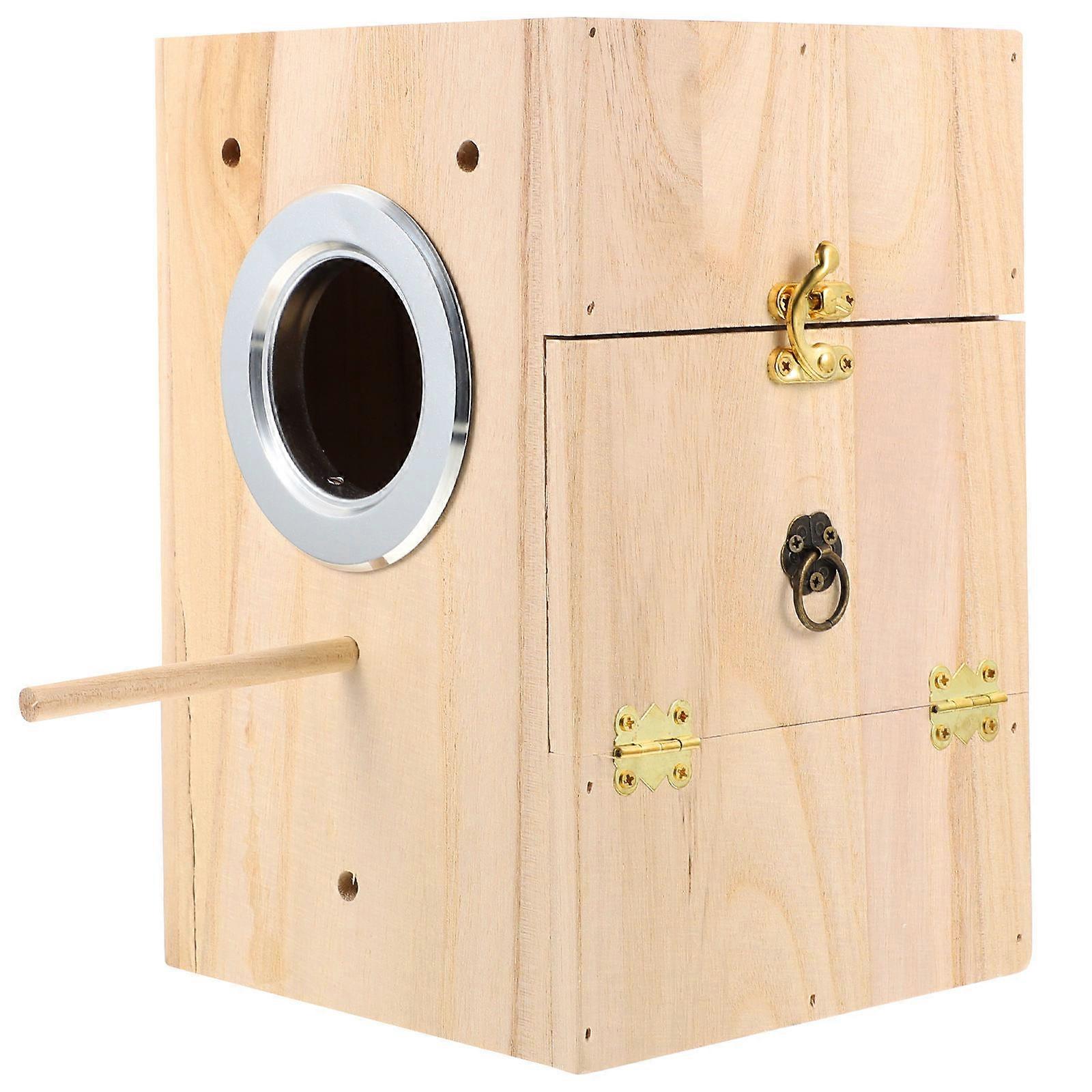 Bird Nesting Box Breeding Nest For Parakeets Nature Simulation .1×5.9×5.9in 1Pc