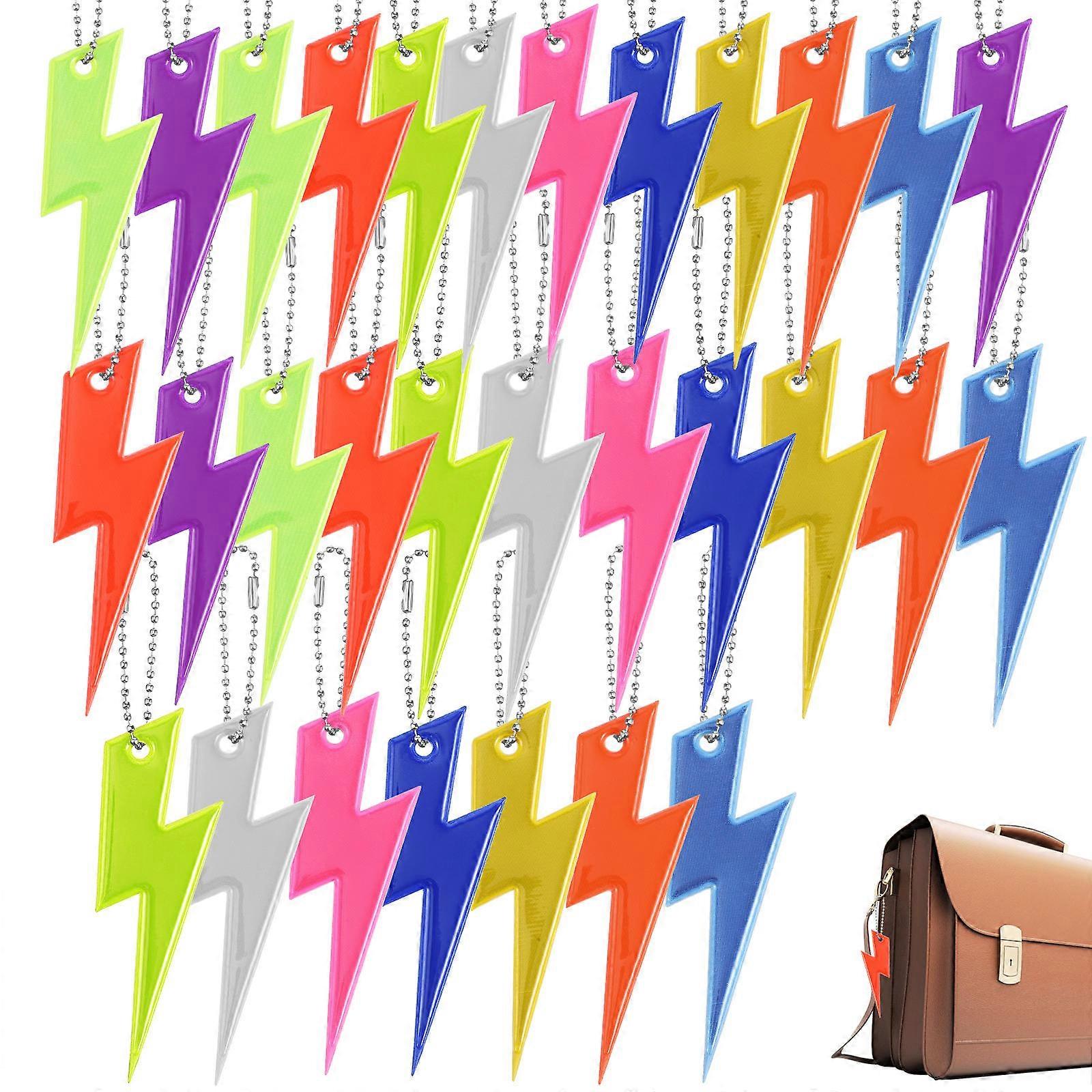 Reflector Pendants PVC for Decoration 120Pcs Reflective Backpack Accessories