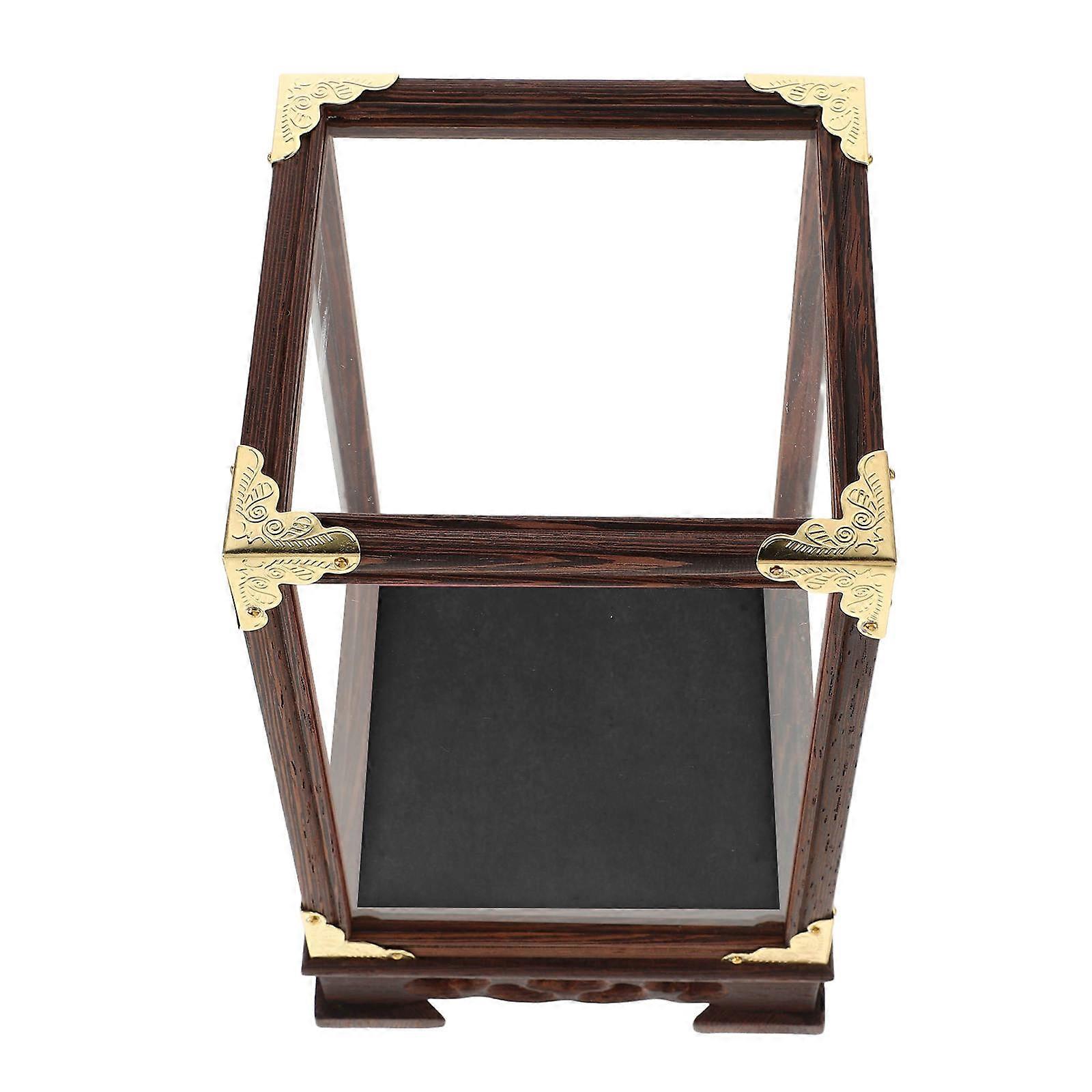 Model Car Display Case Clear Display Box For Collectibles Figures Black 21X12.80X12.80CM Dust-Proof 1Pack