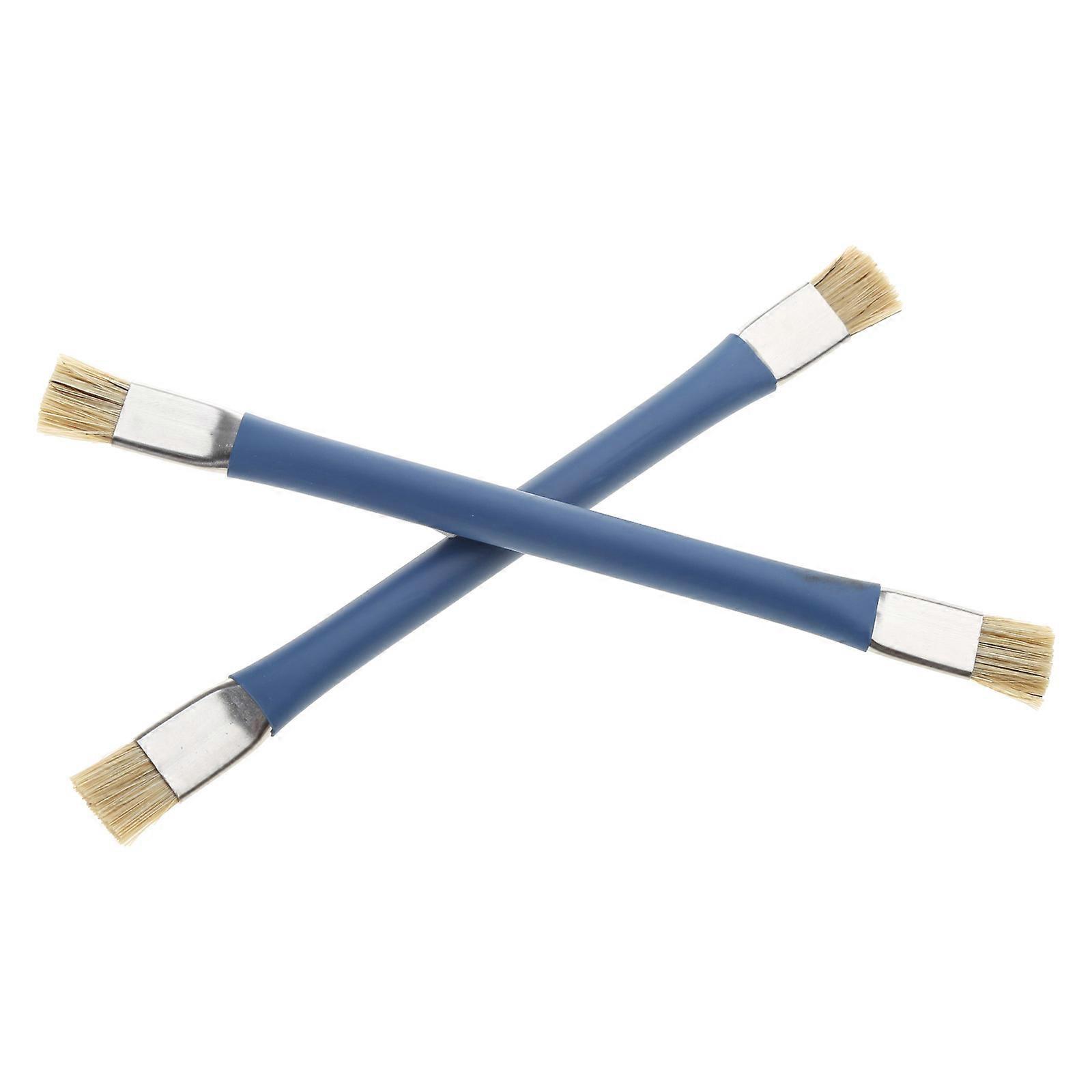 2 Pack Lab Cleaning Anti Static ESD Brush Set Suitable for Mobile Phone Keyboard Tablet PCB BGA Repair Soldering 2 Color  blue