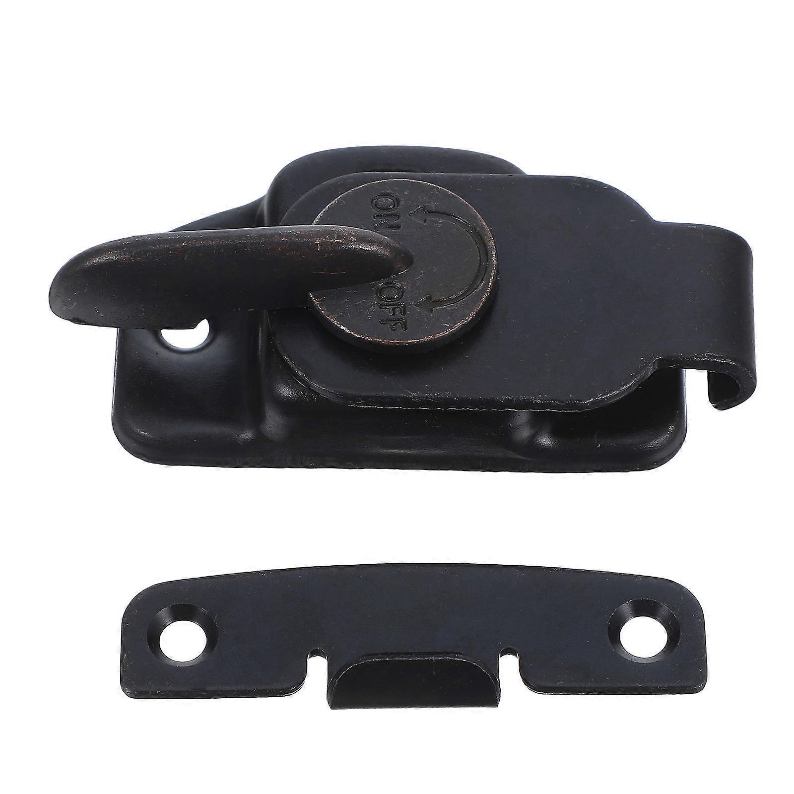 Black Iron Table 2pcs Dining Table Buckles Connectors Table Leaf Latch Hardware Accessories with Screws