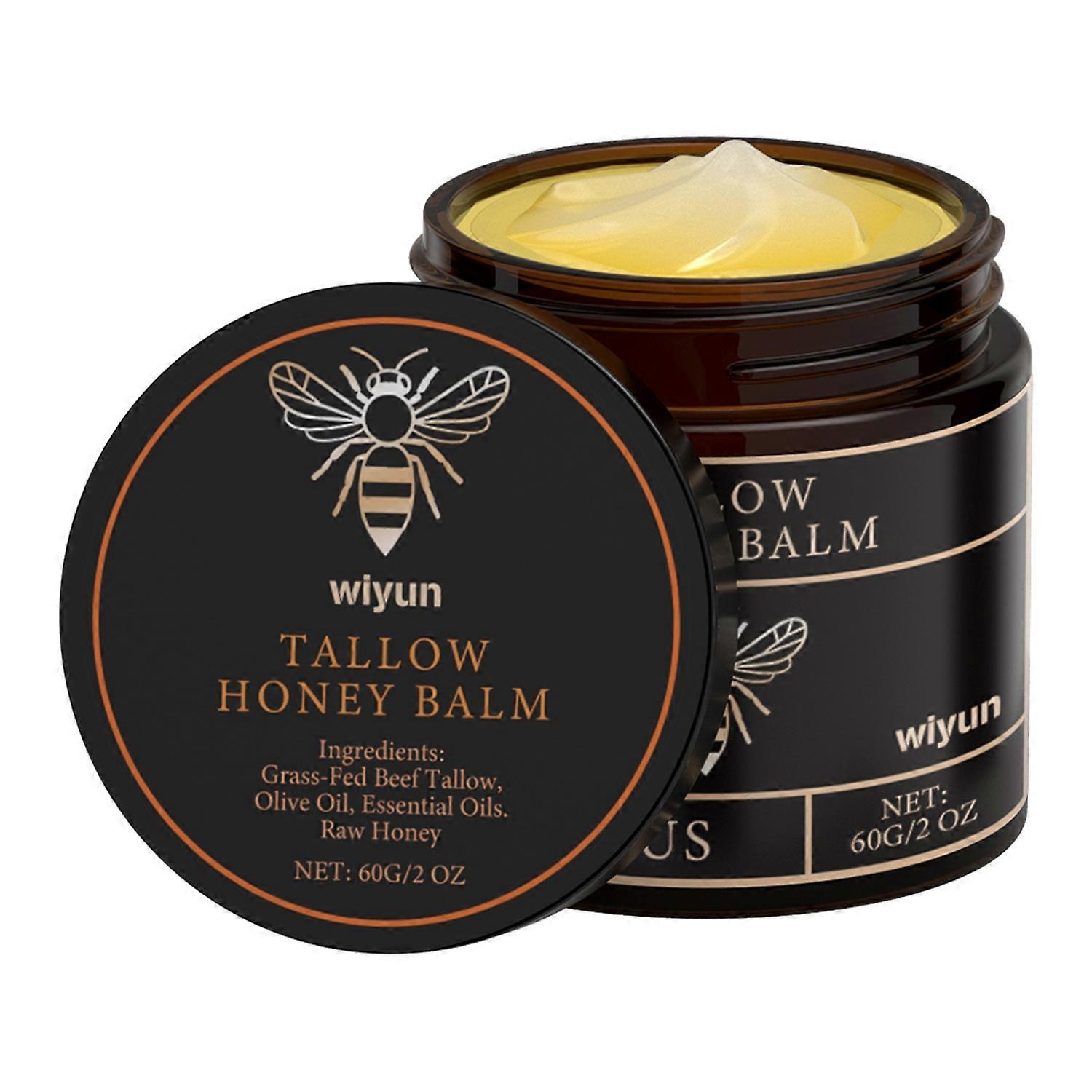 1-6pcs Wiyun Beef Tallow Honey Moisturizing Cream 60g Body Lotion Hydrating Nourishing Non Greasy Sm