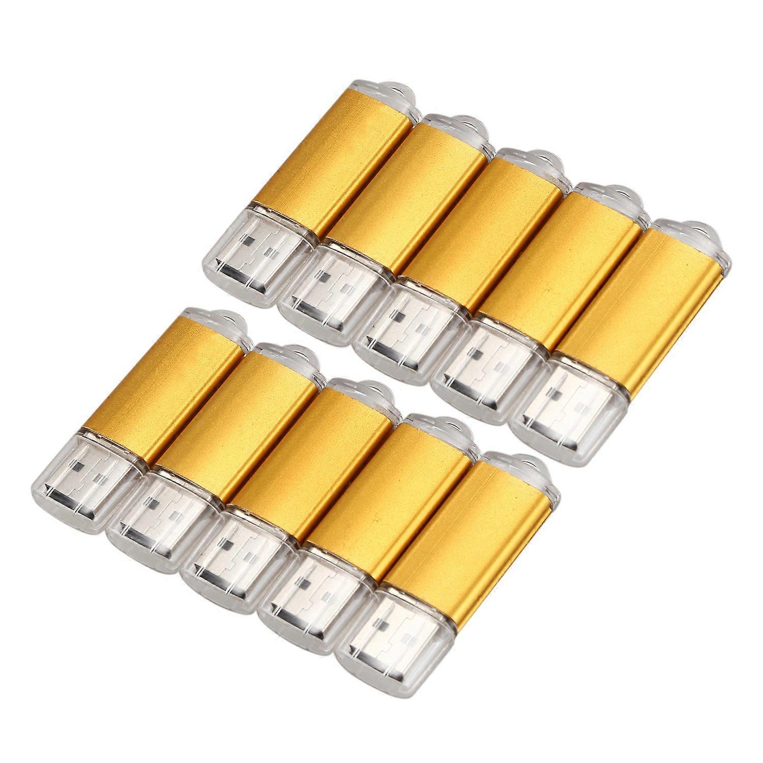 10 x 512 Mo Clé USB Clé USB 2.0 Or