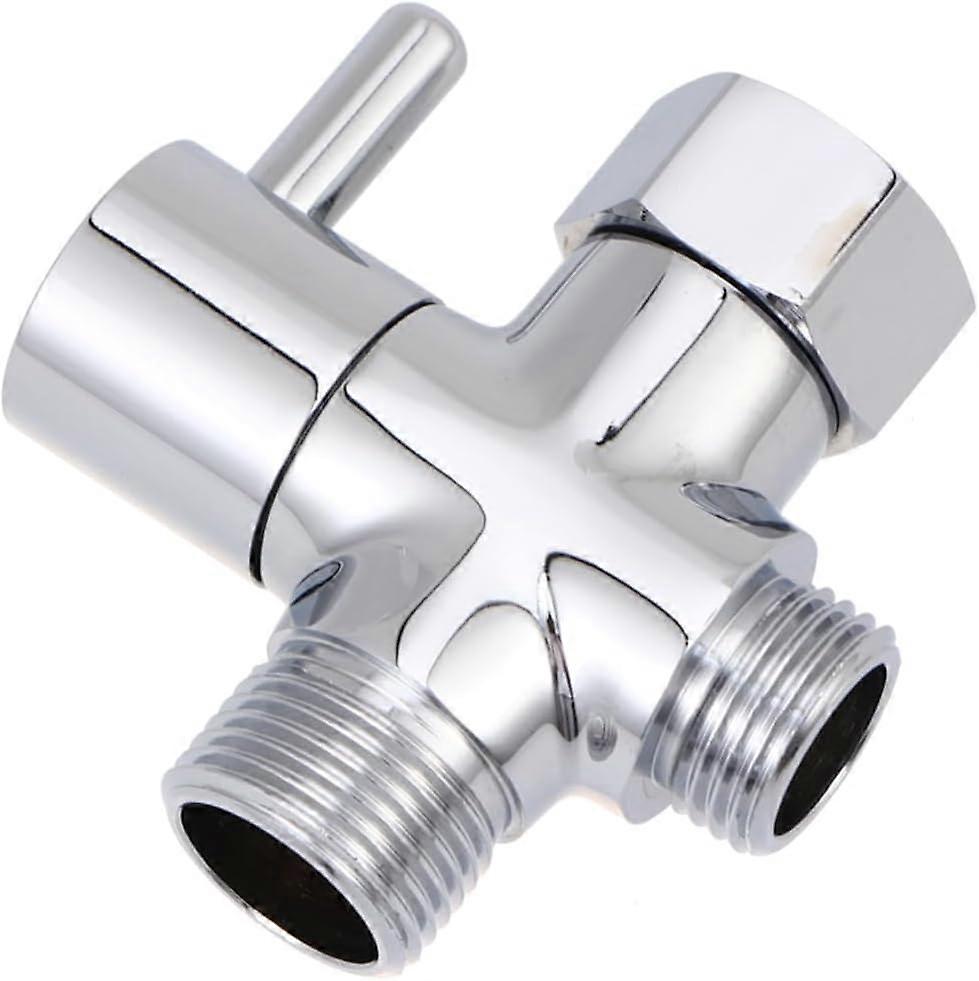 3 Way Water Valve High End Water Separator for Shower Head and Toilet Bidet 7/8 Connector Silver Finish Essential Water Accessory for Efficient Water