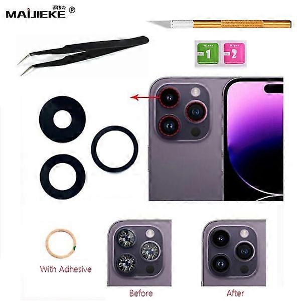 New Rear Camera Glass Replacement compatible with iPhone 11 13 14 Pro Max 12 Mini X Xs Max Xr 8 7 6S Plus Repair Kit