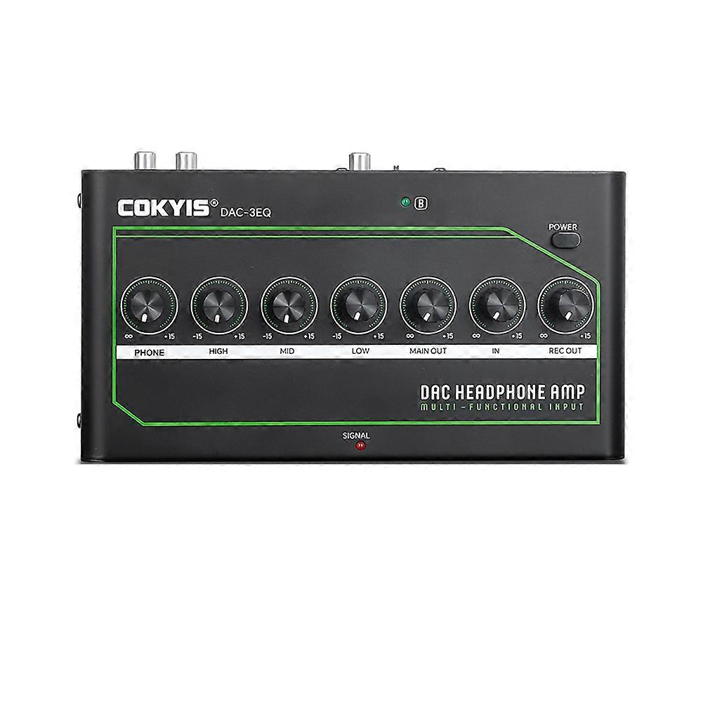 COKYIS DAC Headphone Amplifier Low Noise Mobile Phone Direct Connection Sound Card Bluetooth Gaming Headphone Amplifier EU Plug