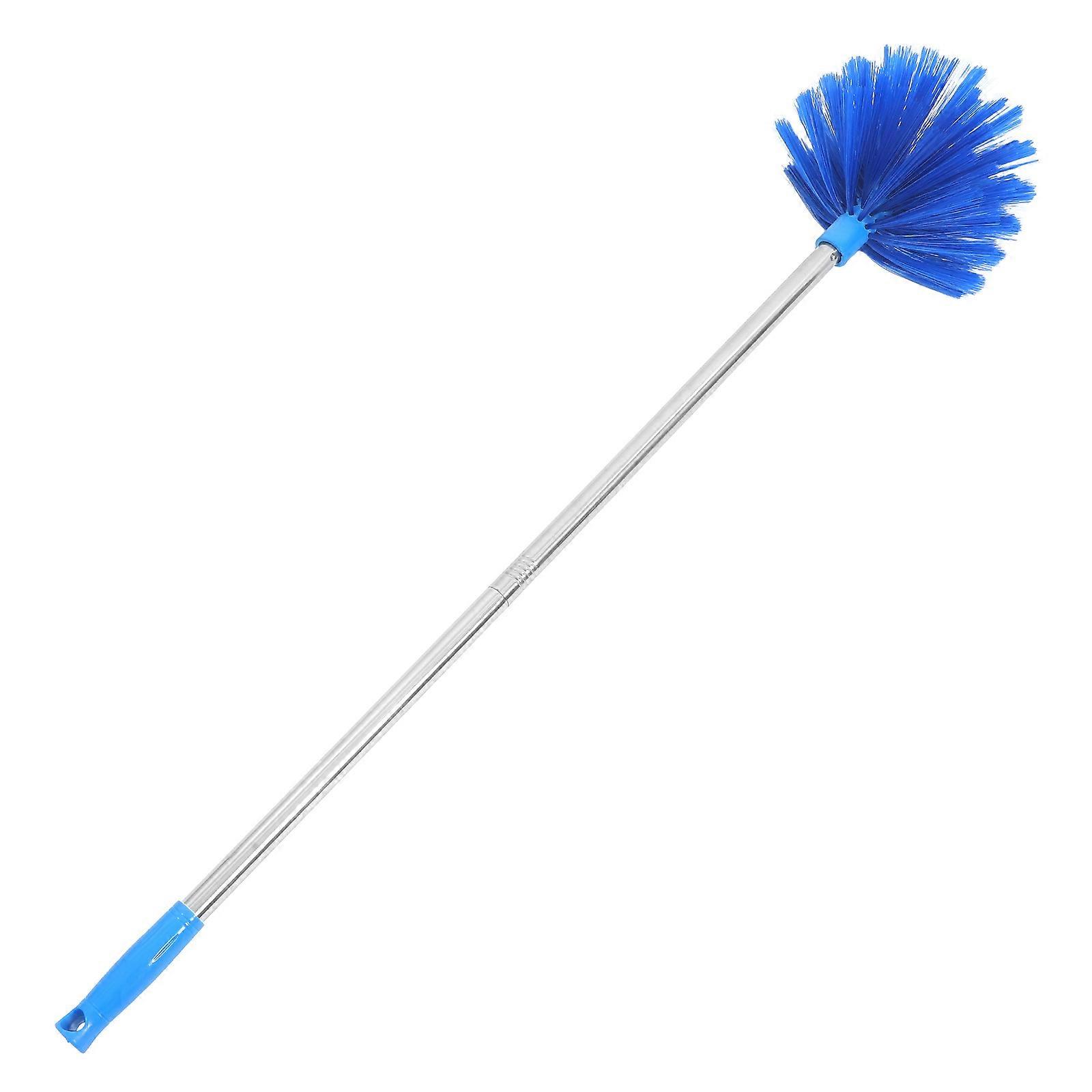 Spider Web Duster Cobweb Duster with Extension Pole for Indoor Outdoor Cleaning Blue 90.00X20.00X20.00CM Dusting 1Set