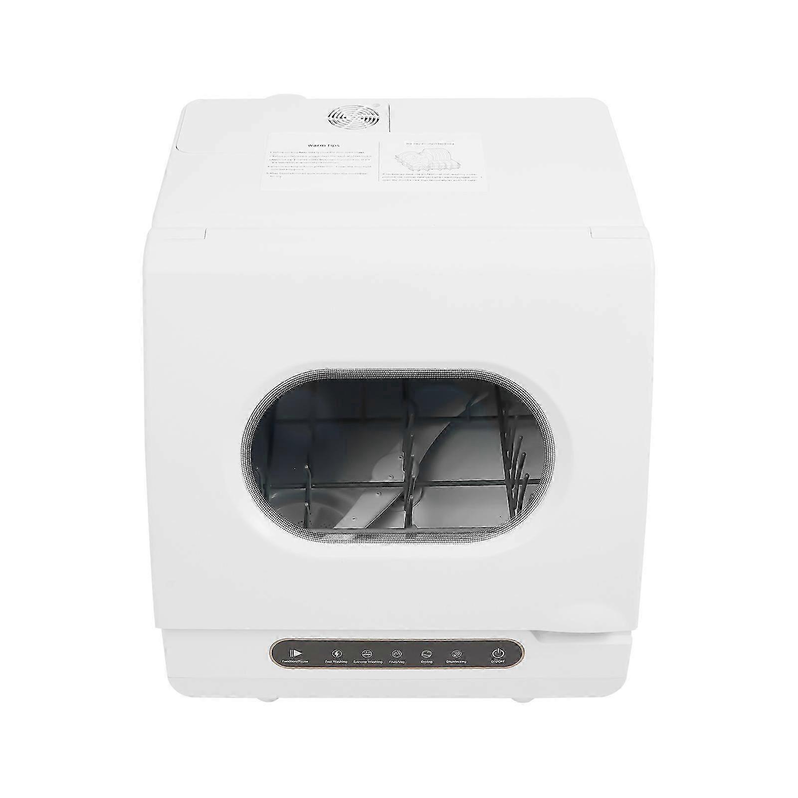 800W Portable Multi-function Dishwasher Mini Desktop Dishwasher 2 Washing Modes