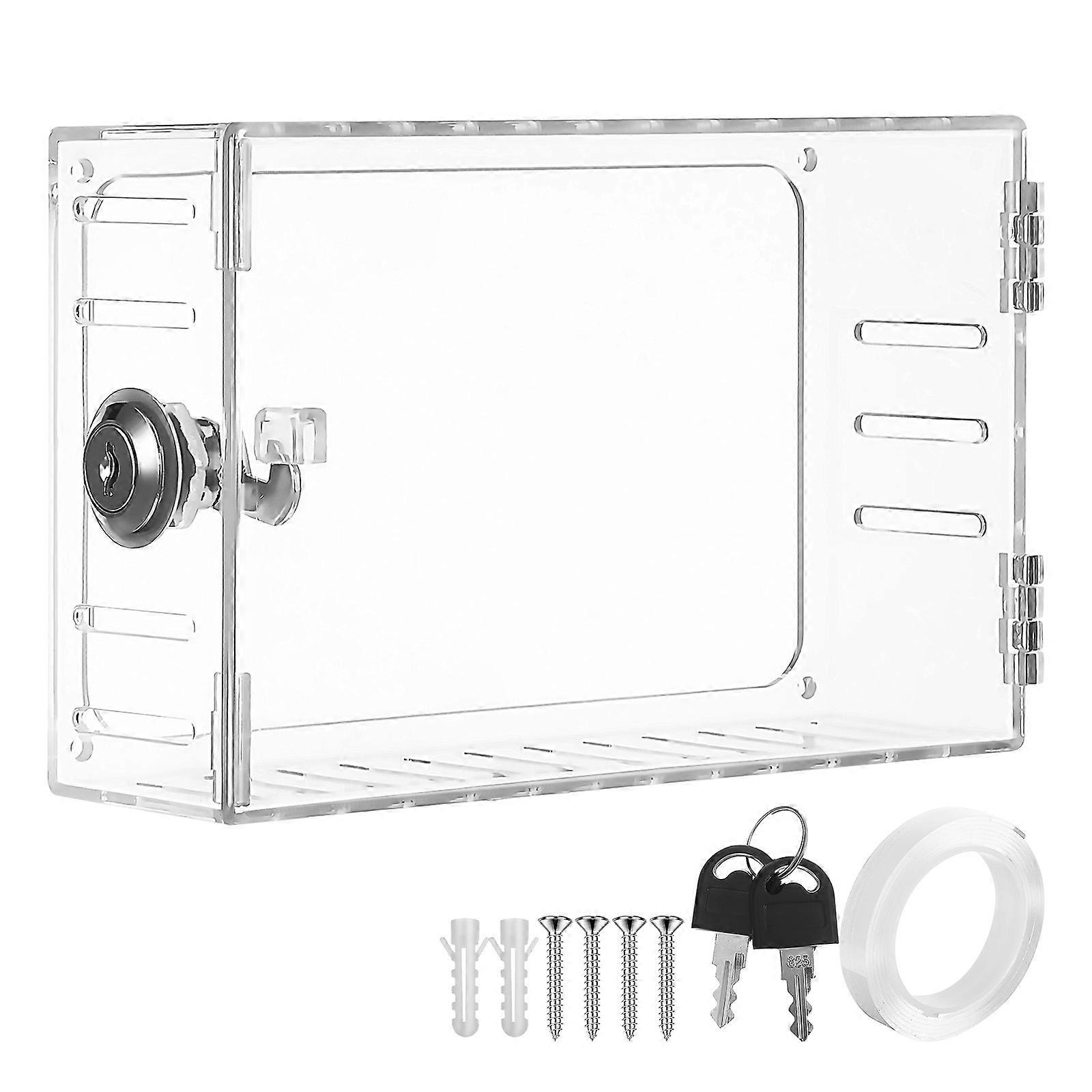 Transparent Thermostat Cover with Lock for Protective Use
