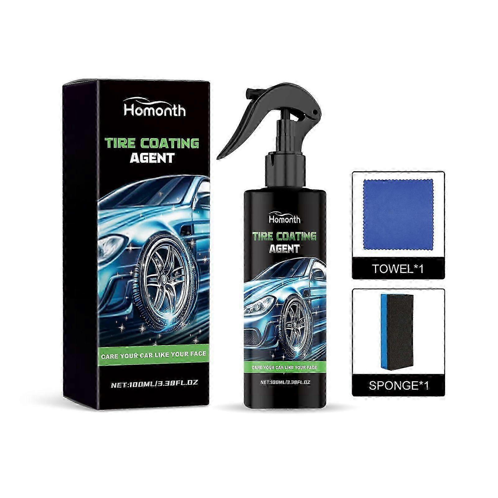 Revitalize & Protect Car Tires - Easy-Apply Rust & Dirt Remover with Protective Coating