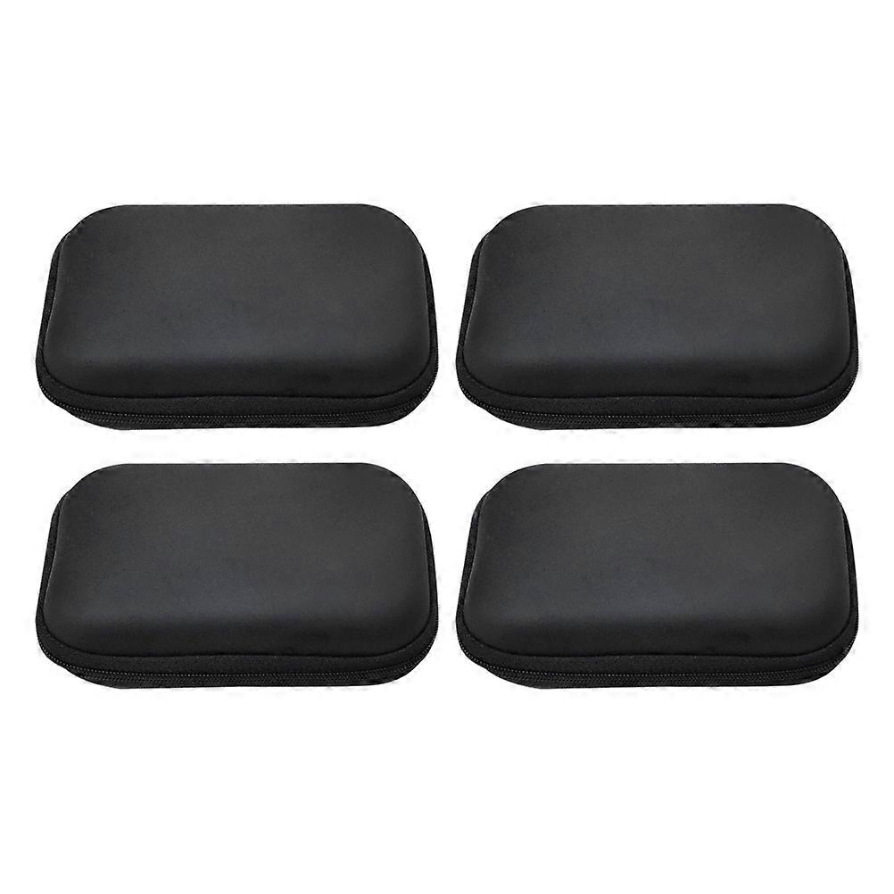 Portable Carrying Case Rectangular Zipper Design for General Users to Store Data Cables 4Pcs