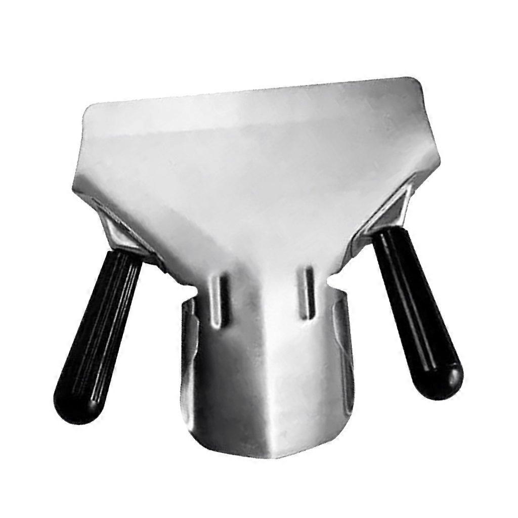 Food Bagger Scoop with HeatResistant Double Handle for Fast Snack Bagging and Easy Clean Stainless Steel