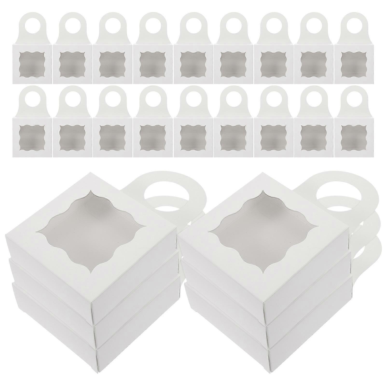 White Hanger Boxes for Storage 25Pcs Foldable Paper Gift Boxes