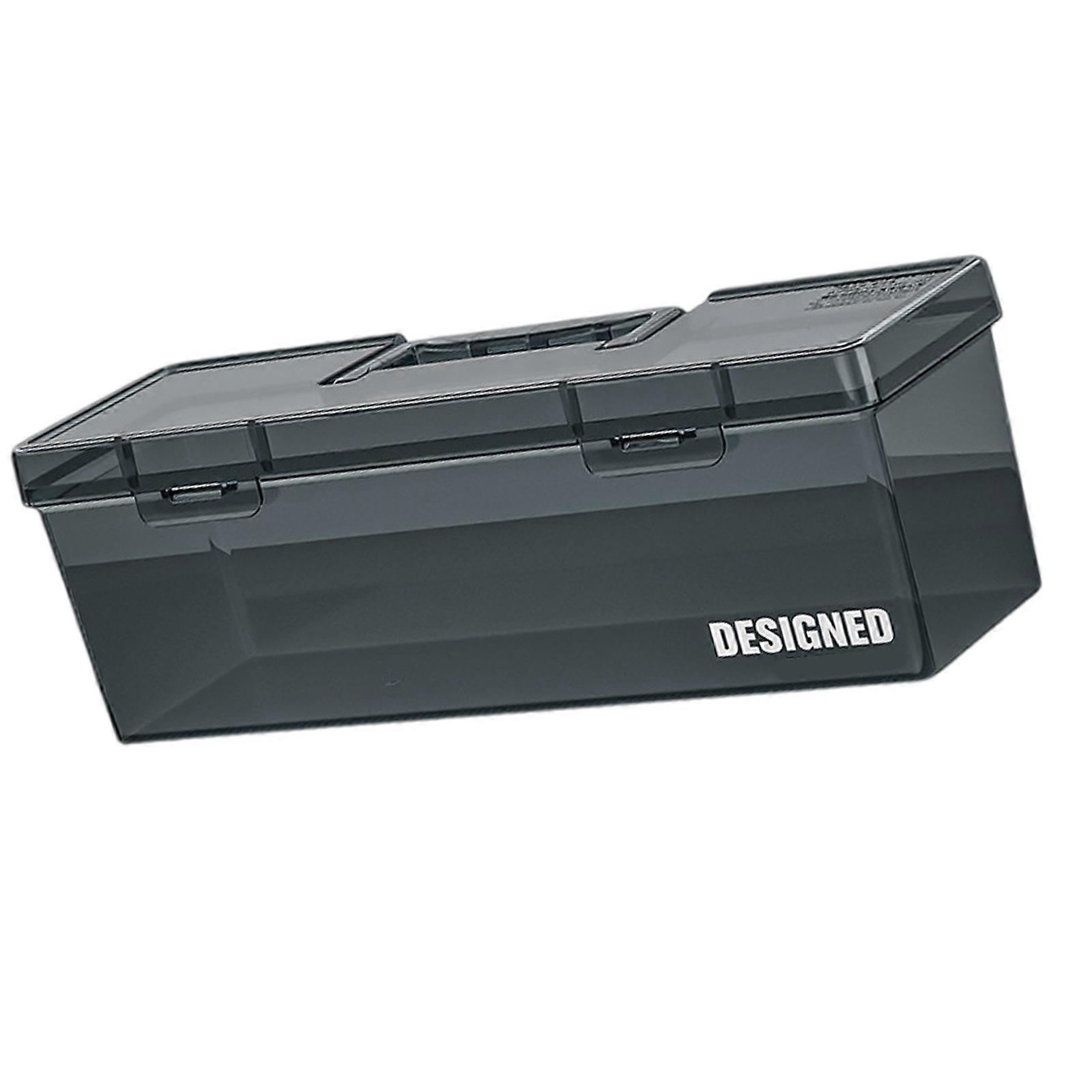 Lightweight Secure Tool Container Box Organizer Case Designed for Storing Electronic Spare Parts and Tiny Workshop Items  Large size without i