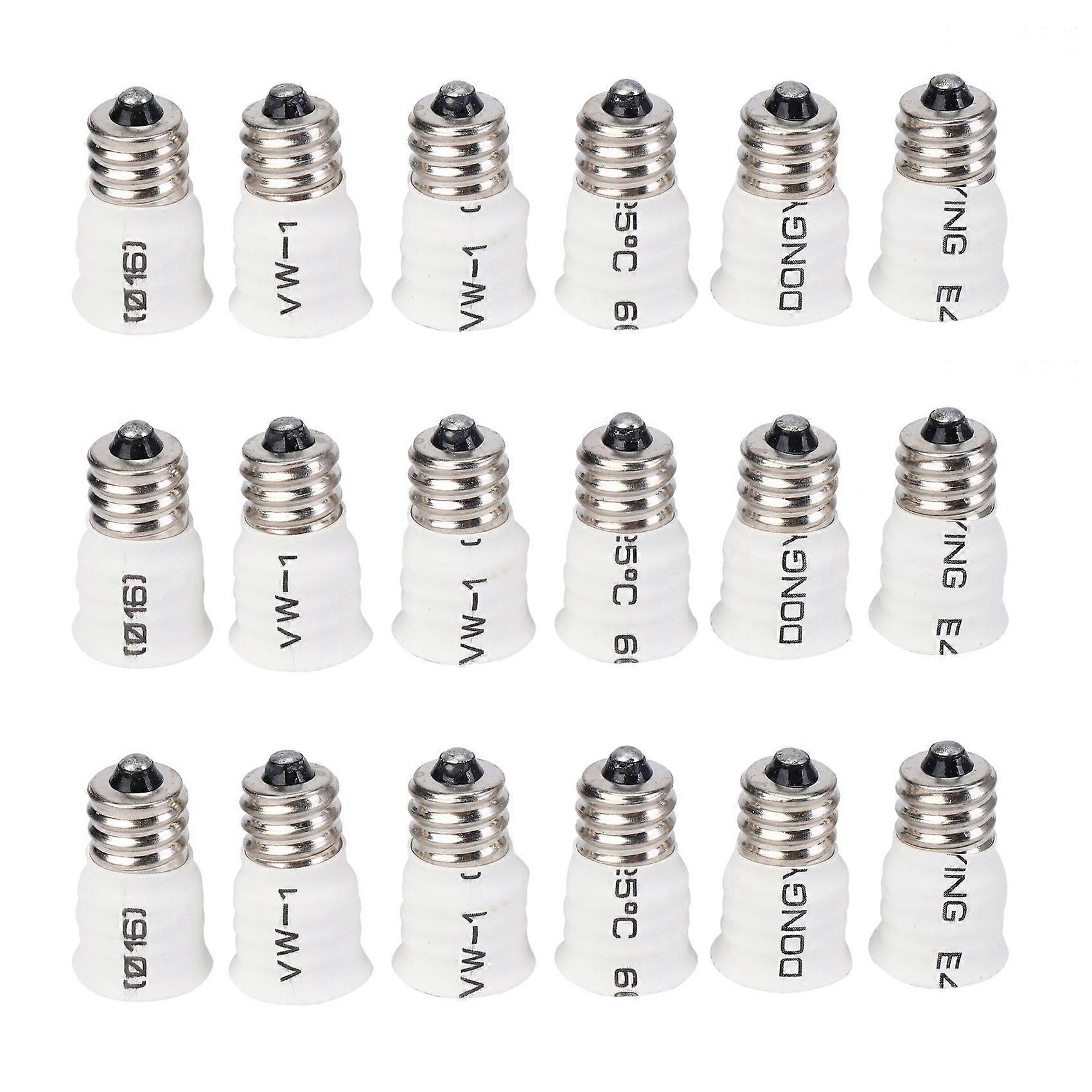 18-Pack E12 to E14 White Bulb Converter LED Light Holder Lamp Adapter Socket Changer High Quality