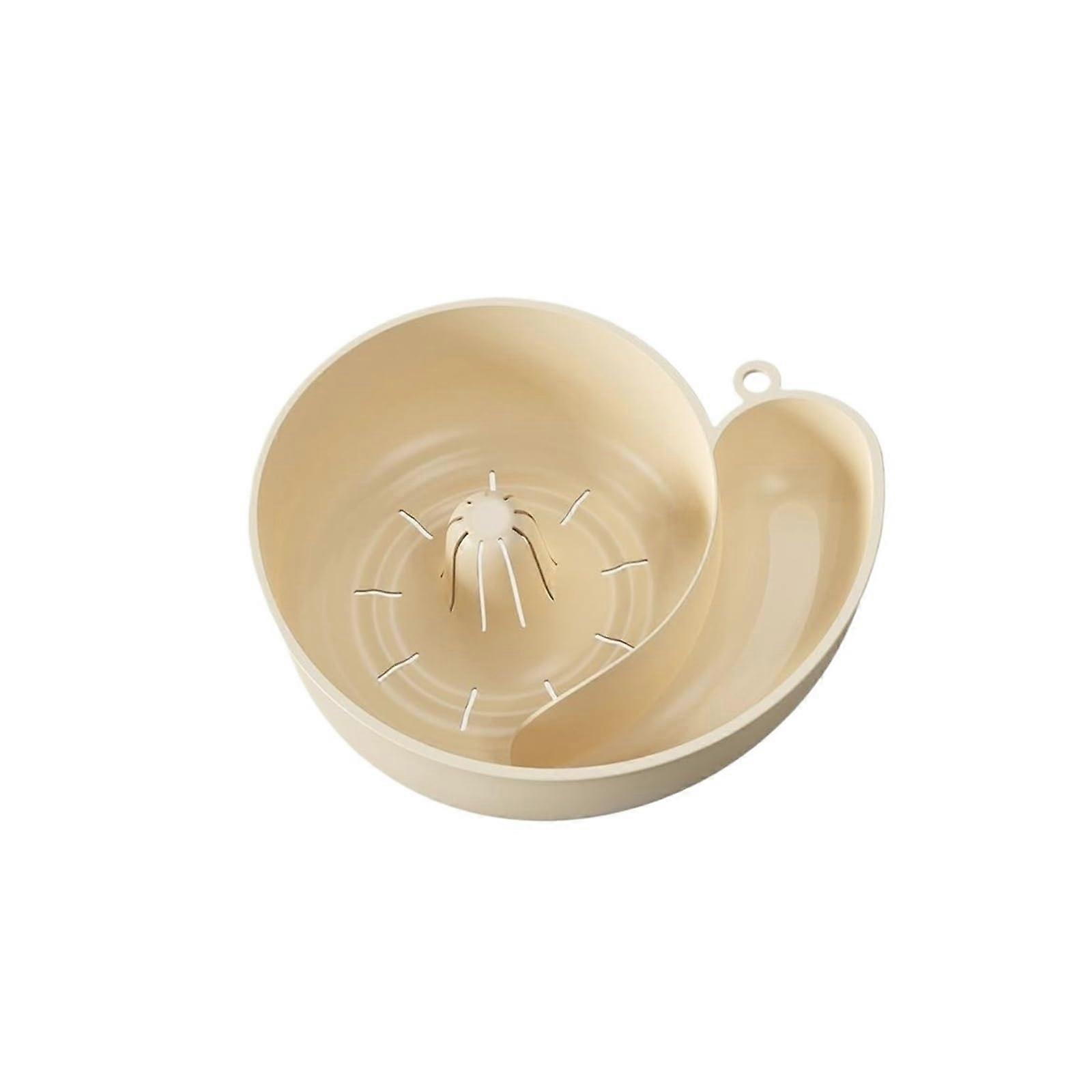 Sink Organizer with Fast Water Drainage, Over the Sink Fruit and Vegetable Strainer Basket (Creamy)