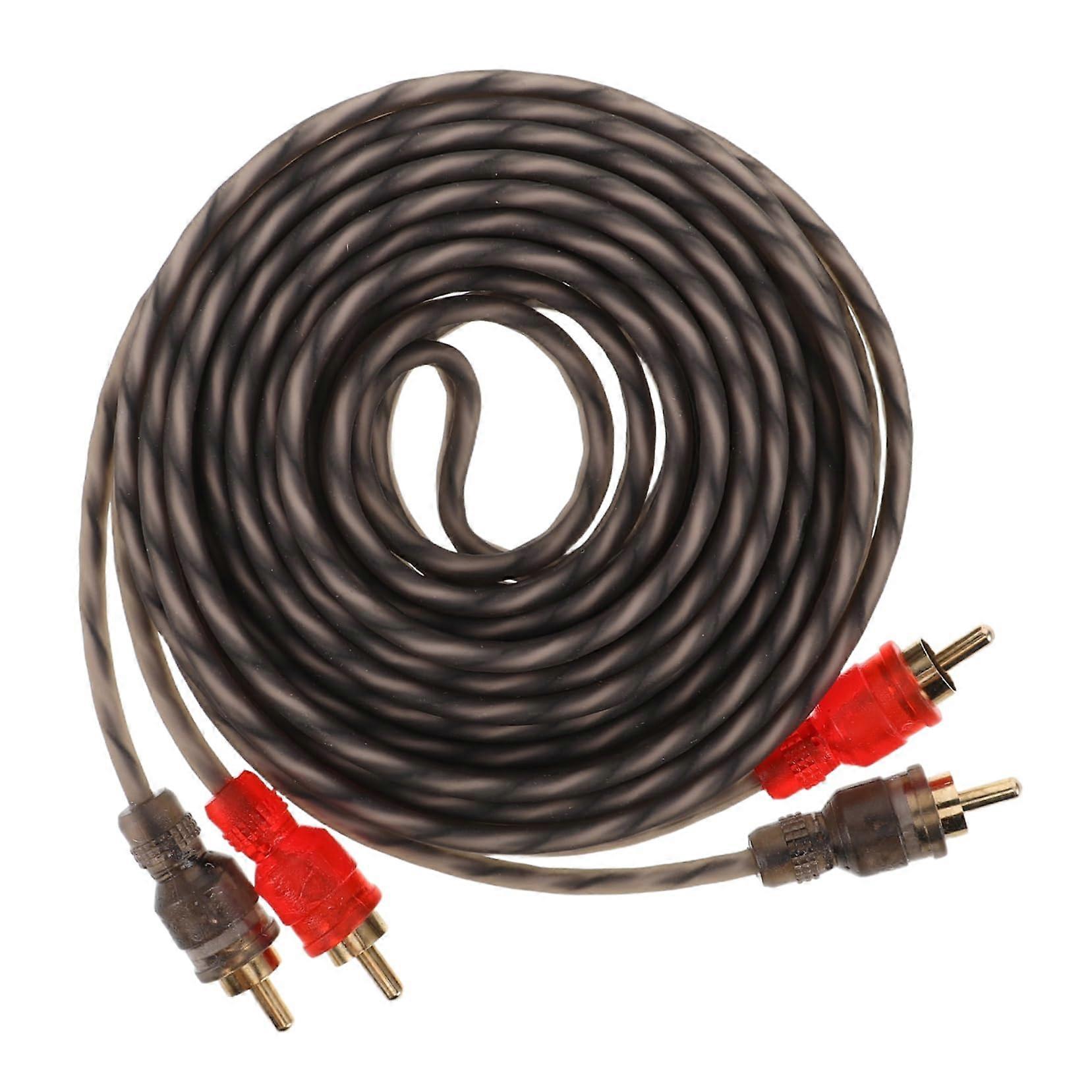 Pure Copper Car Audio Cable for Subwoofer, Flexible Speaker Wire with Stable Signal Transmission