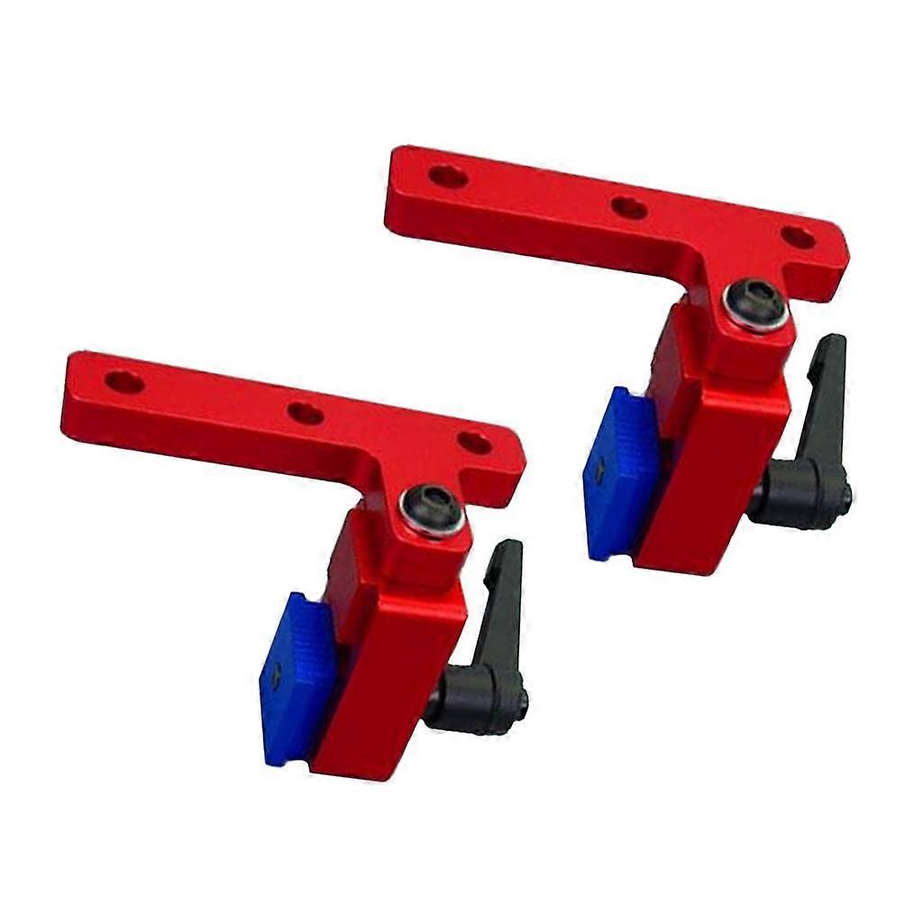 2pcs 45 Type Aluminum Alloy Miter Track Stop TSlot Locator for Precision Woodworking Table Saw