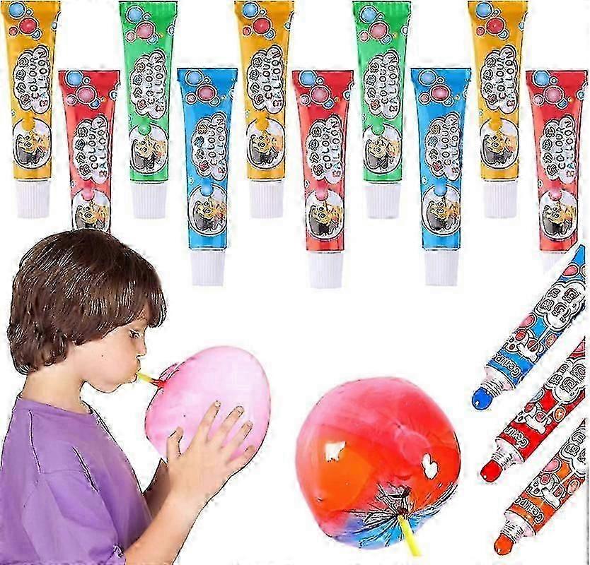 10Pcs Blow Plastic Bubbles Toys Large Bubble Balloons