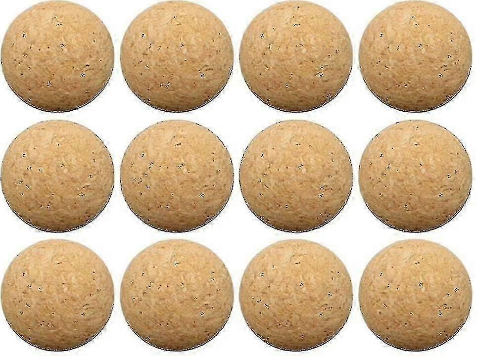 12 db parafa labda csocsóhoz, természetes parafa labdák, nagyon csendes (36 mm átmérőjű)