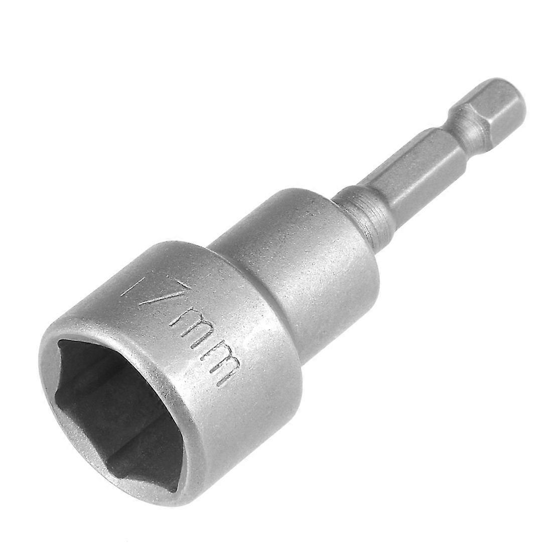 17mm Magnetic Nut Driver Bit 1/4 Inch Hex Shank 65mm Length ImpactResistant Quick Change