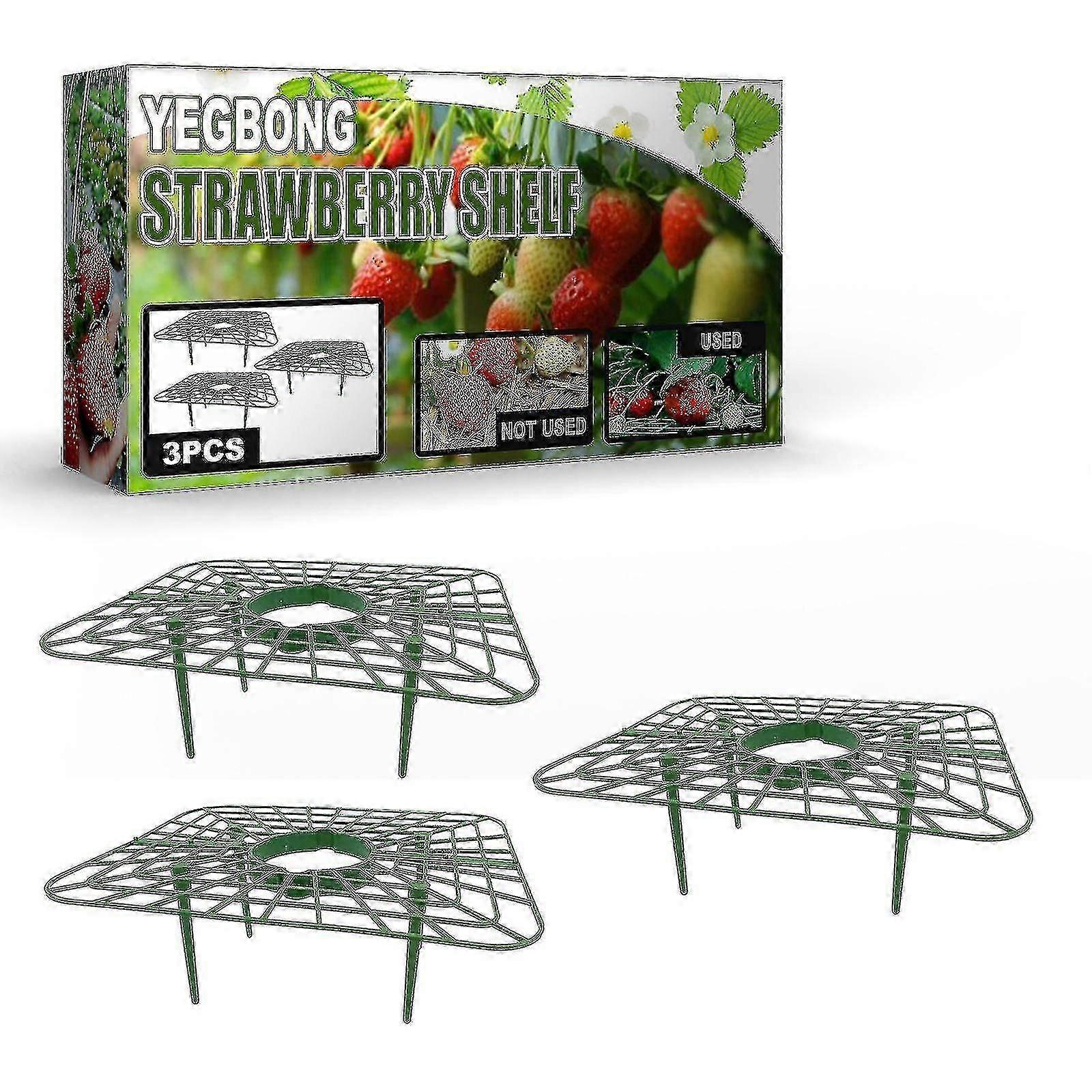 3 Pcs Strawberry Stand Frame Holder Balcony Planting Rack