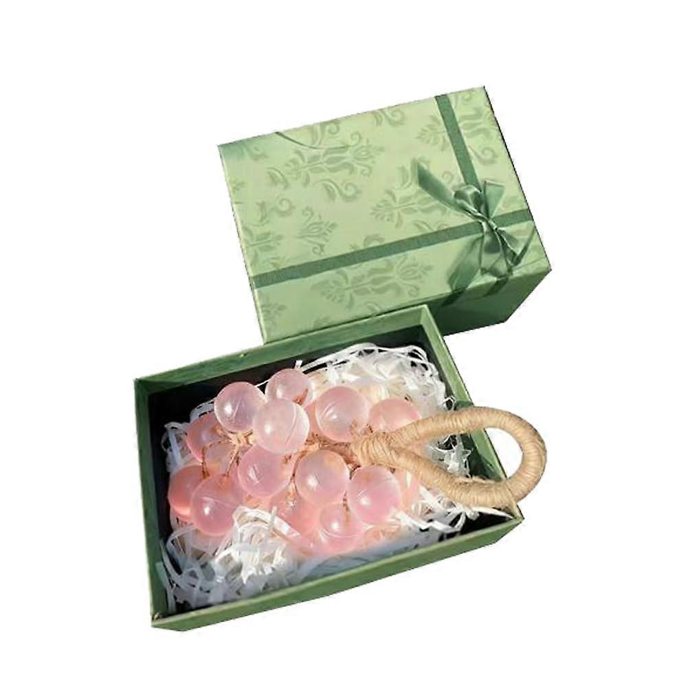 Grape Soap on a Rope Decorative Grape Cluster Handmade Gift Box for Bath and Home Decor