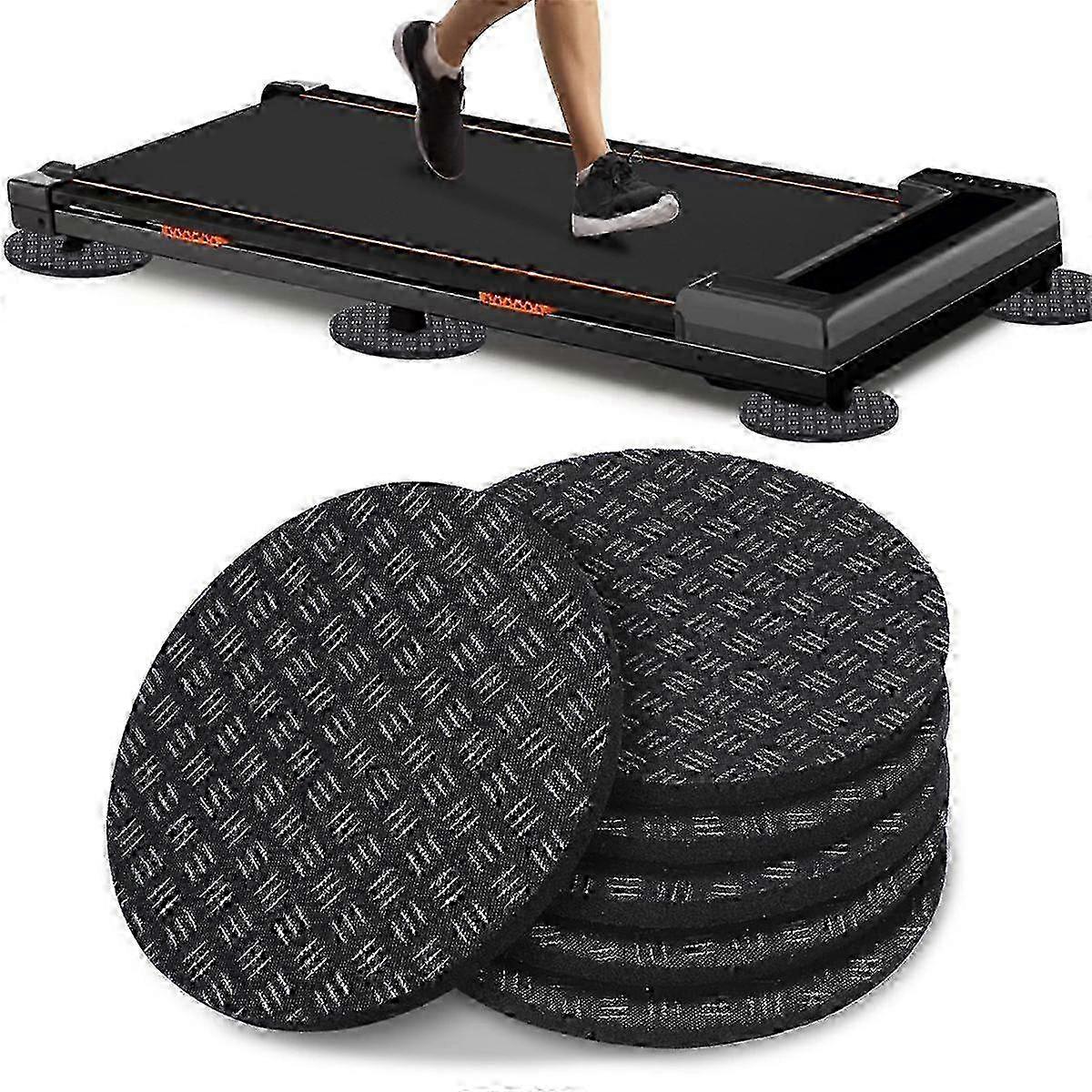 6PCS Non-Slip Walking Pad Mat,Noise Reduction Exercise Equipment Mat for Under Treadmill & Exercise Edition 0607