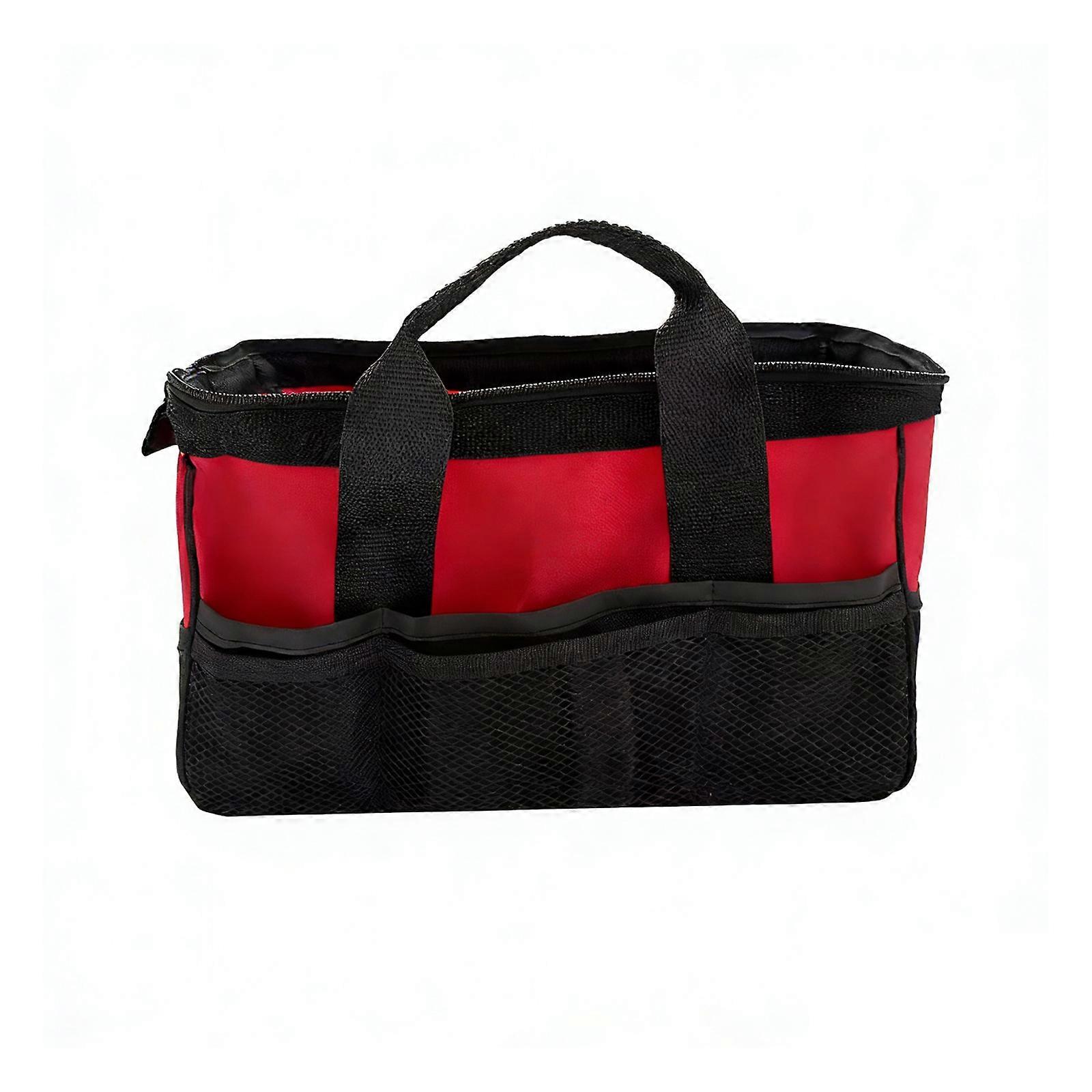 Contractor Grade Tool Organizers Bag Black Fabric Dustproof Construction For Professional Technicians Multicolor