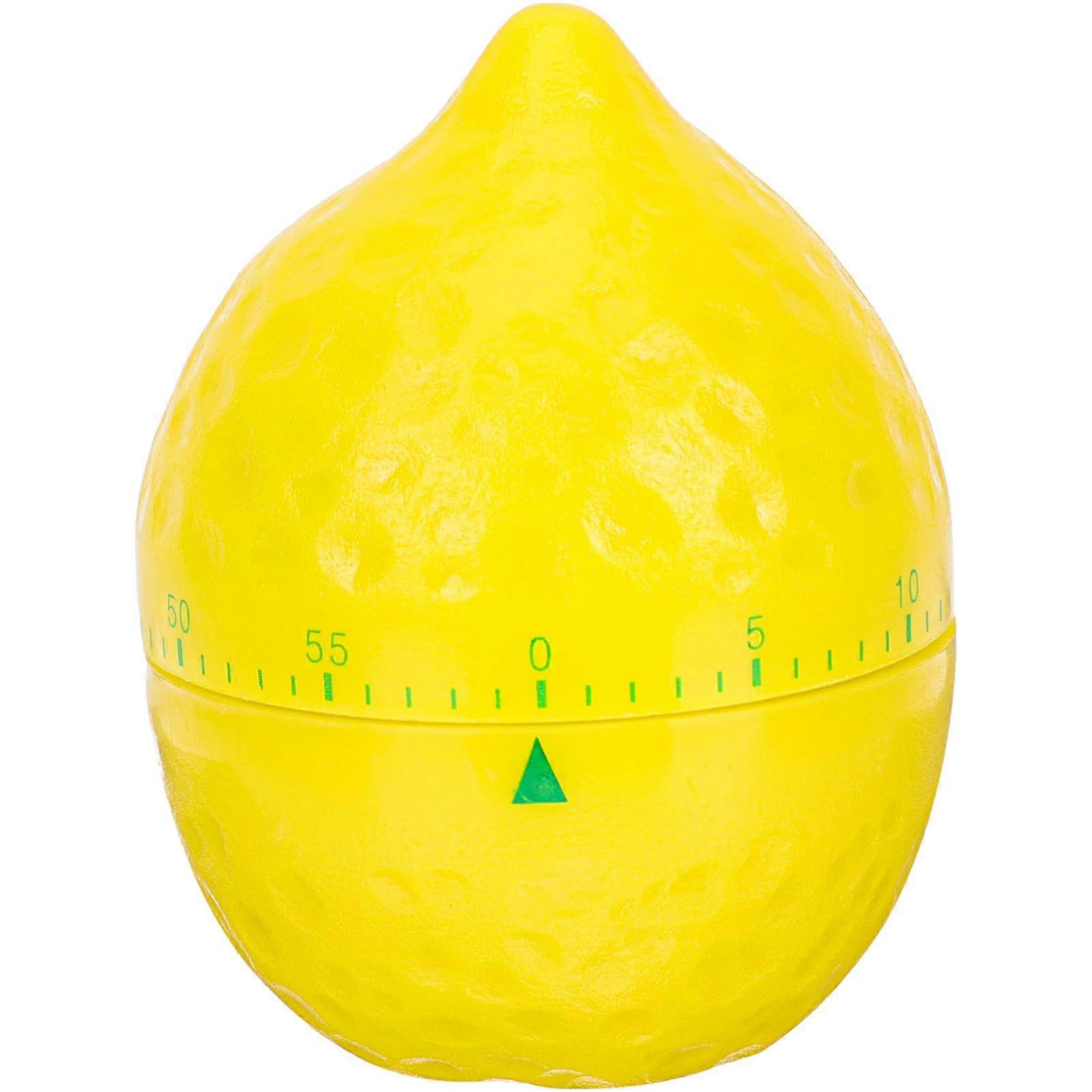 Lemon Shaped Kitchen Timer 60Minute Mechanical Cooking Countdown for Baking and Kitchen Use