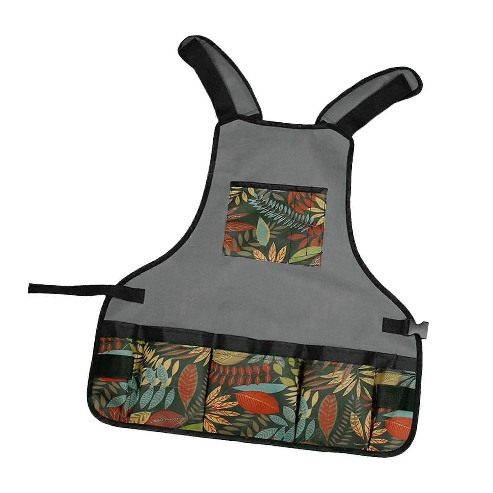 Heavy Duty Gardening Apron with Multiple Deep Pockets, Waterproof and Adjustable for Yard Work