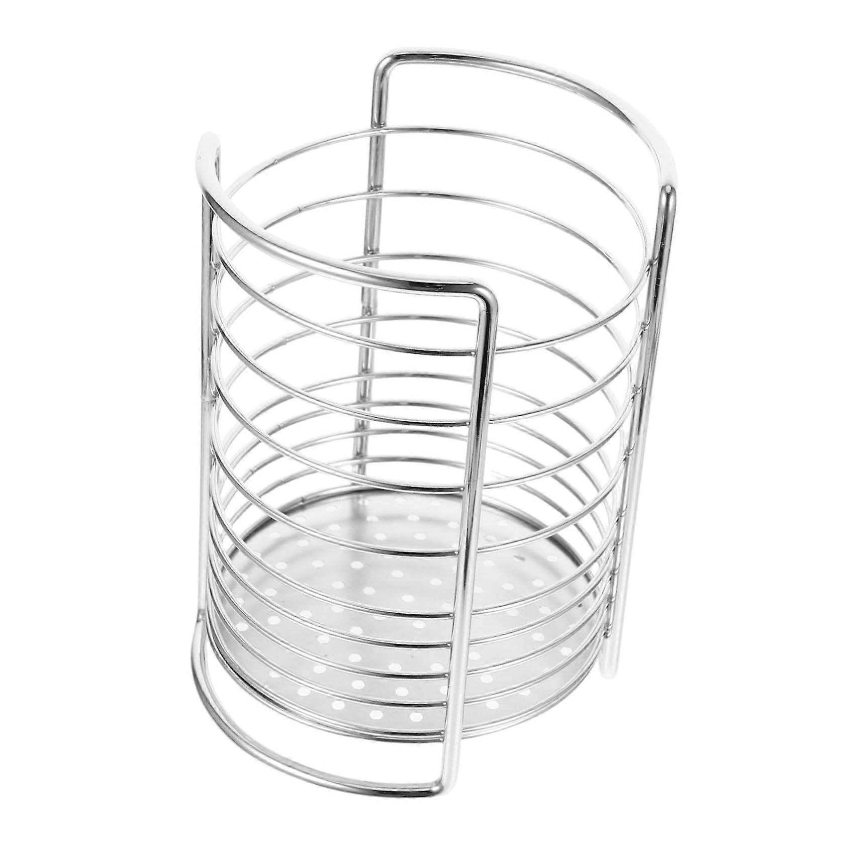 Kitchen Utensil Holder Silverware Organizer with Drainage SpaceSaving Single Compartment Design