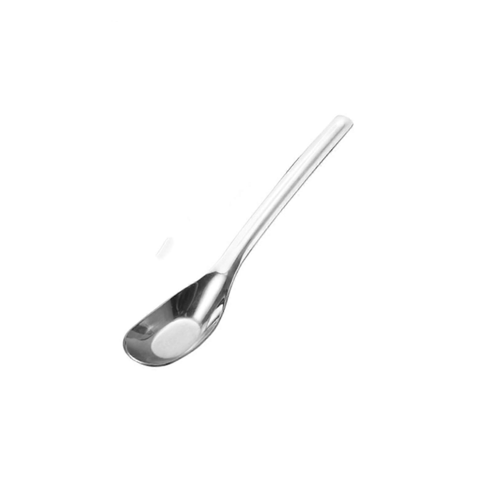 304 Stainless Steel Spoon Rust Mirror Polished Smooth Edge Table Spoon Small Size