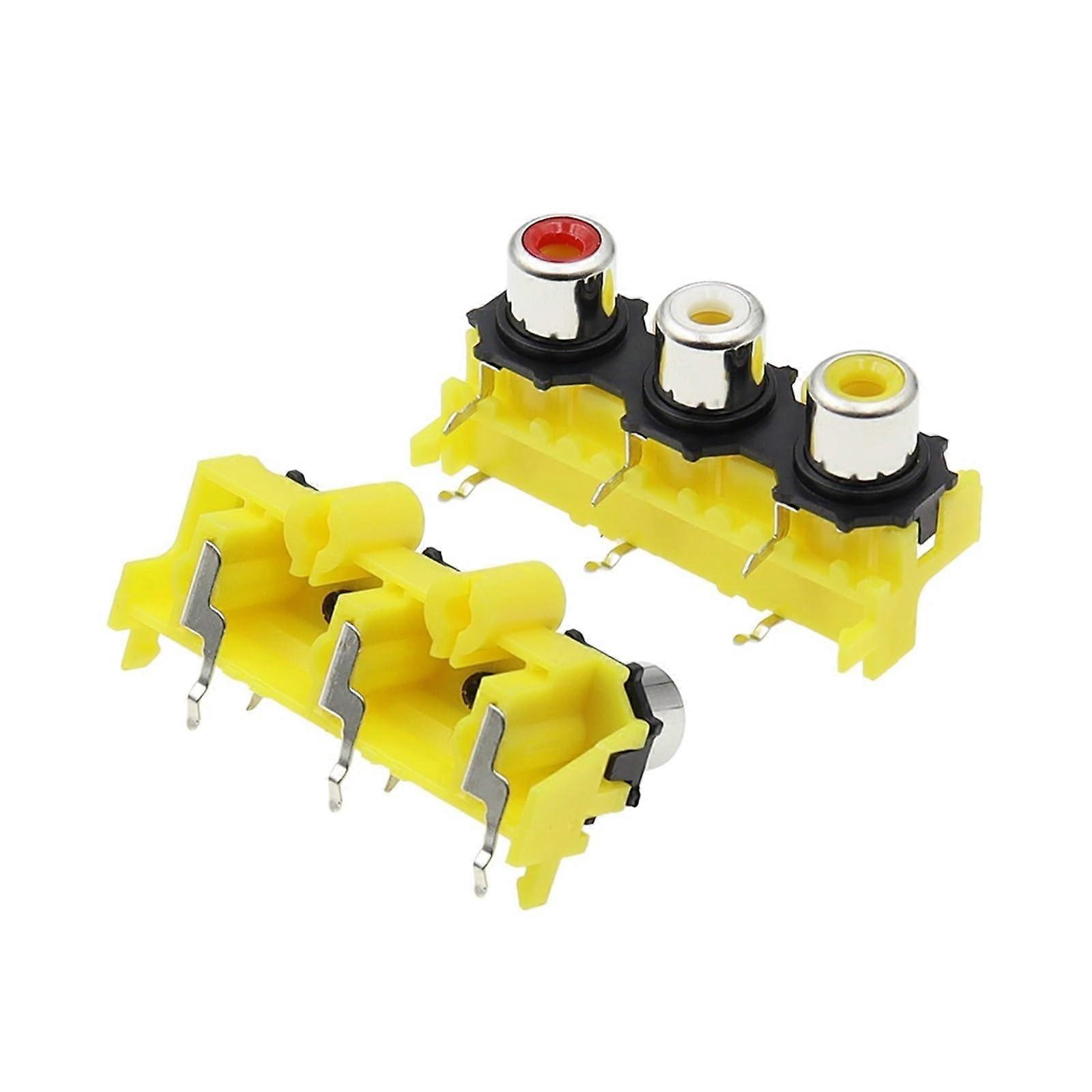 5PCS 6 Pin PCB Mount Audio Jack Socket with Ear Core for Secure Durable Connection