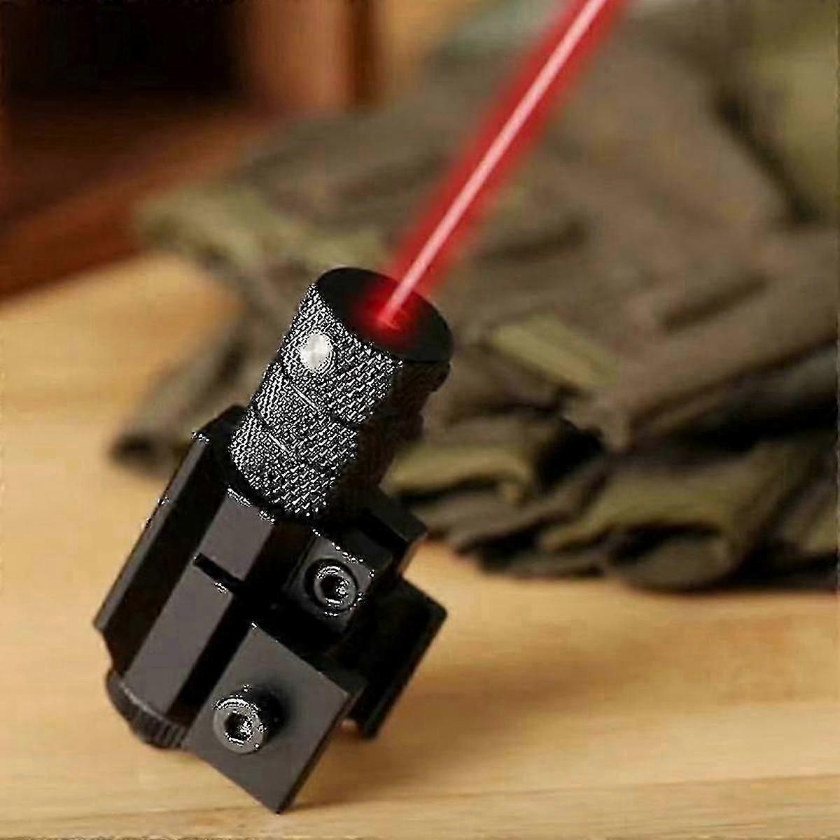 Mini Infrared Laser Aiming Flashlight Adjustable Red Beam 20m Range