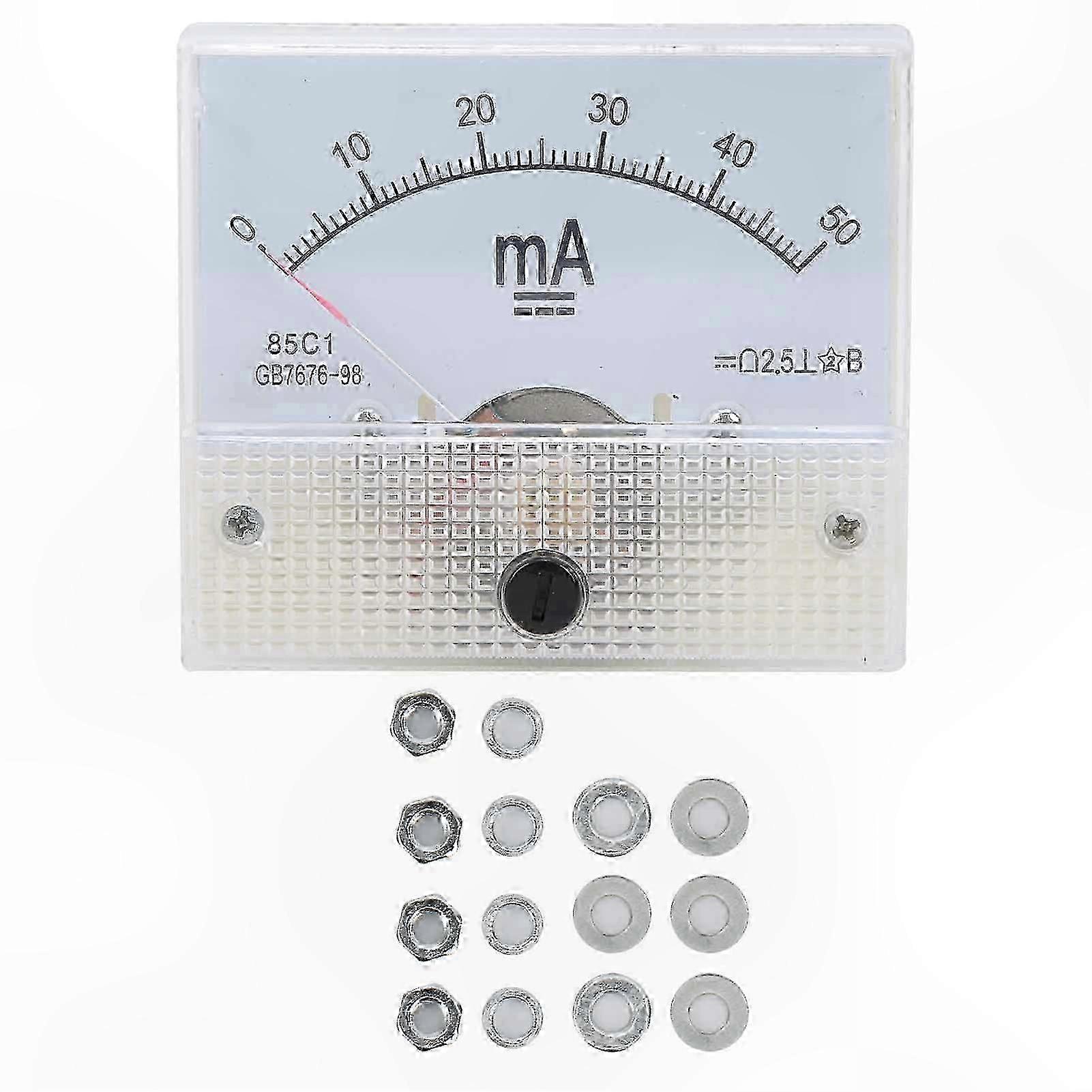 High-Precision DC Ammeter Panel Meter for Current Measurement 0-50mA