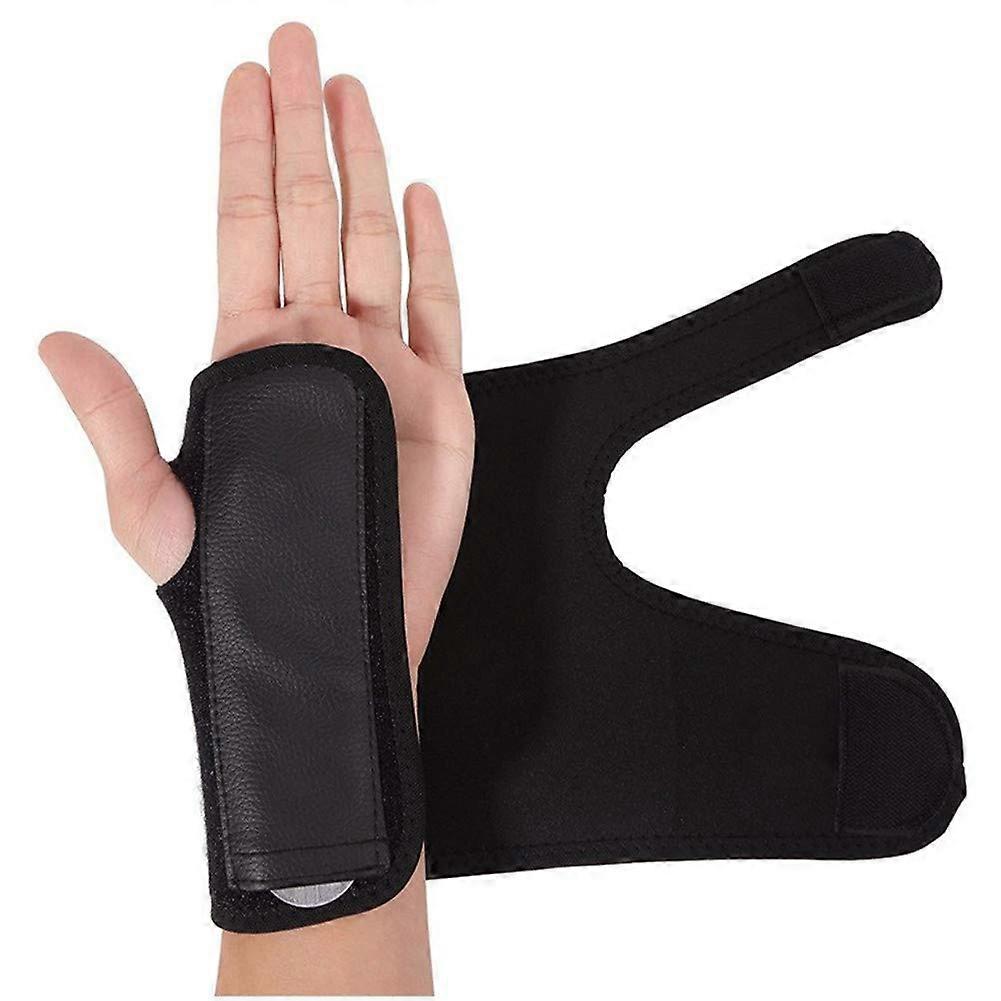 Wrist Support Weight Lifting Straps with Secure Grip, Adjustable  Size Brace for Right Hand