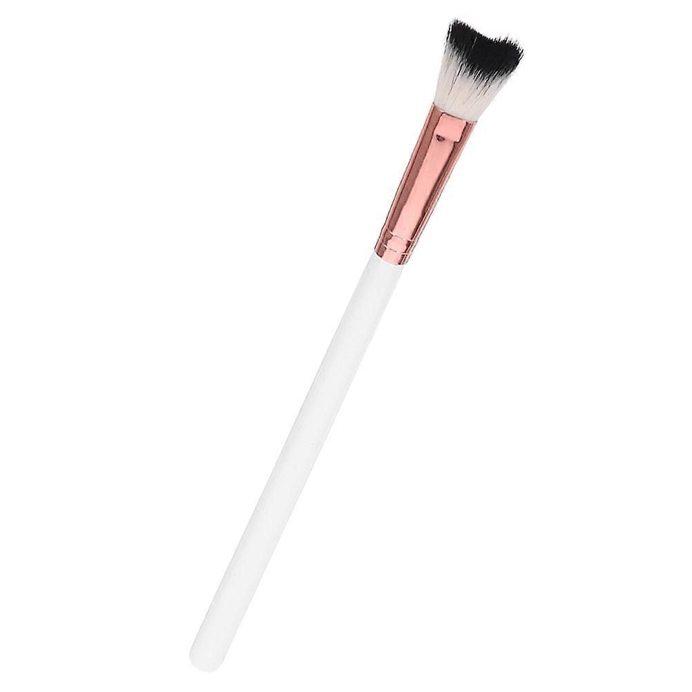 Foundation Brush Makeup Tool V-Shaped Nose Shadow Application White Rose 1Pcs