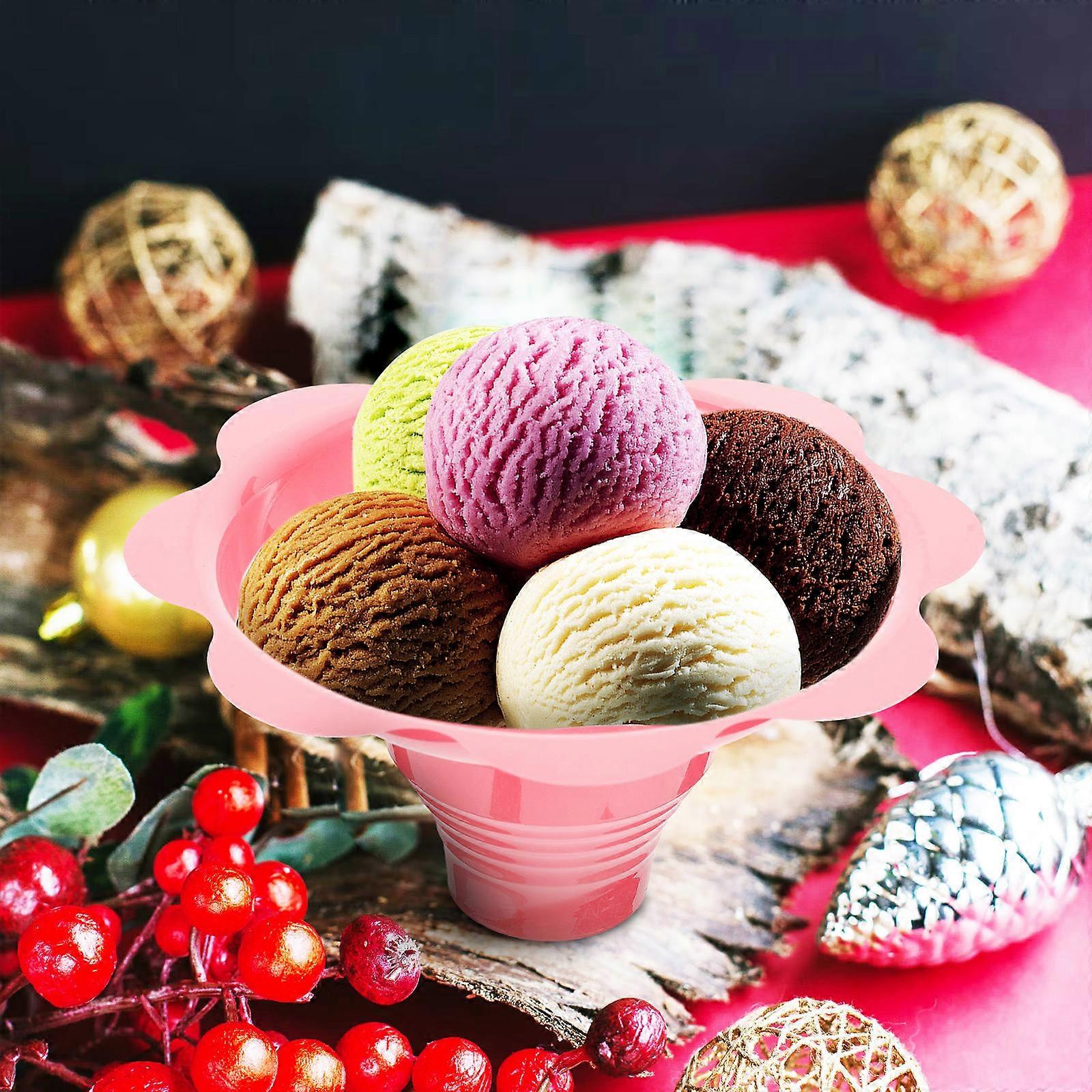 Pink Cups Multipurpose Ice Cream Cups for Home Use 50Pcs