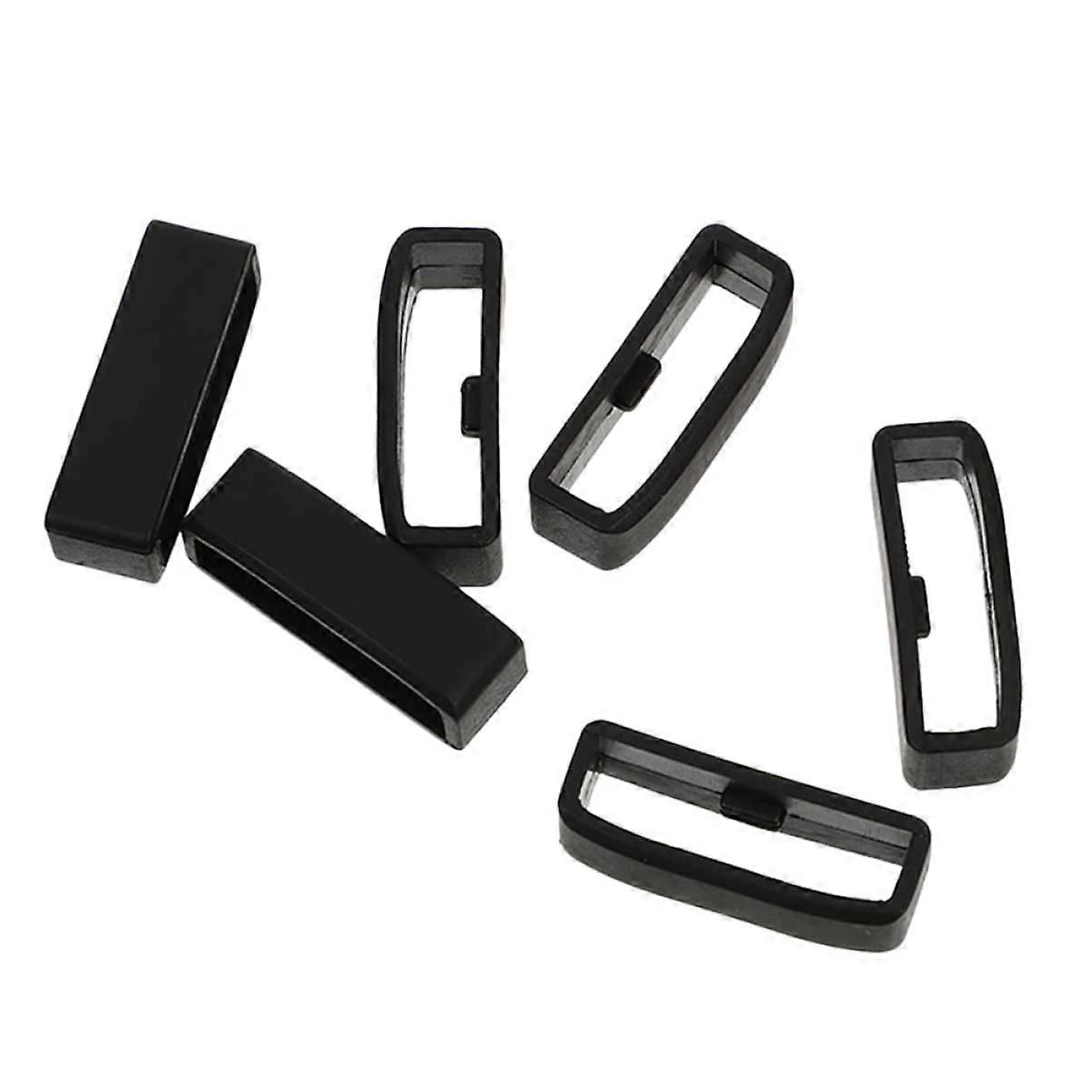 6pcs Silicone Watch Band Retainer Replacement Set with Durable Strap Ring Holders for Secure Fit