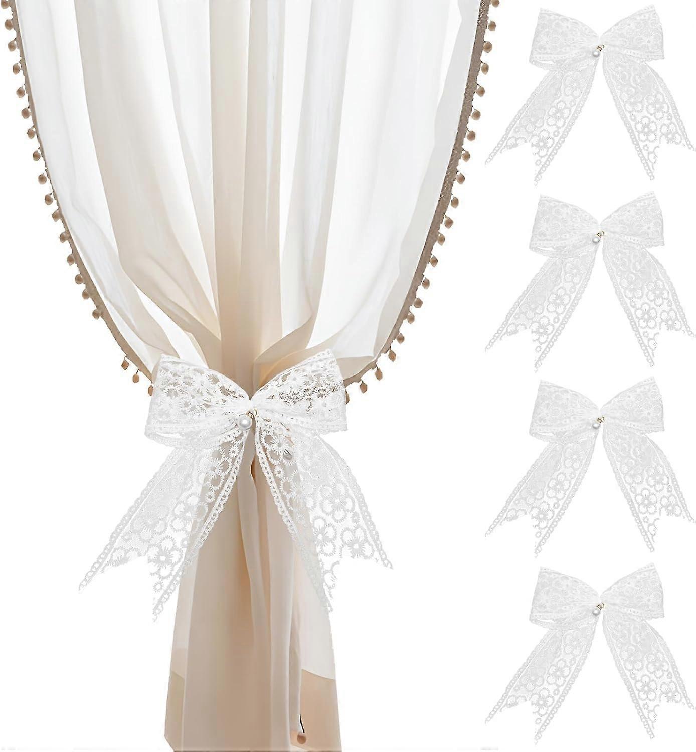 4 Cotton Curtain Tie Sets