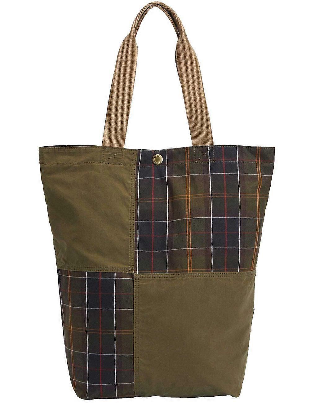 Barbour Transport Patchwork Tote Bag - Dusky Green