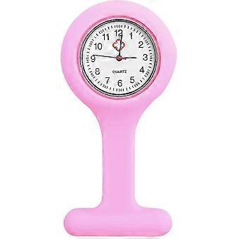 Pink Silicone Gel Fob Watch for Nurses, Stylish Plastic Pocket Watch, Perfect Gift for Healthcare Professionals