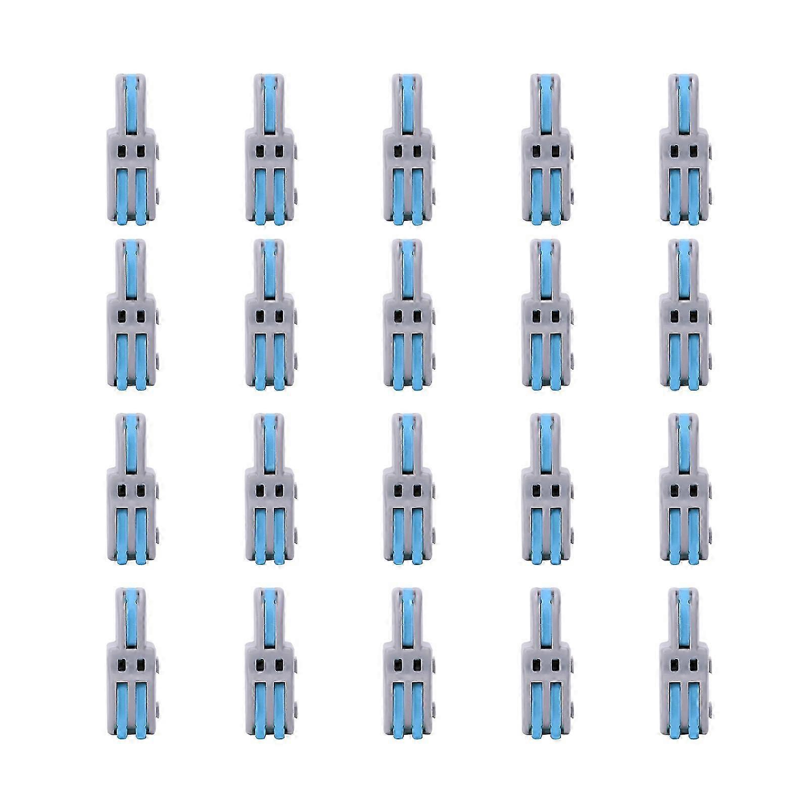 20Pcs SPLF12A Push-Type Wiring Connector 1 Input 2 Output Terminal Block